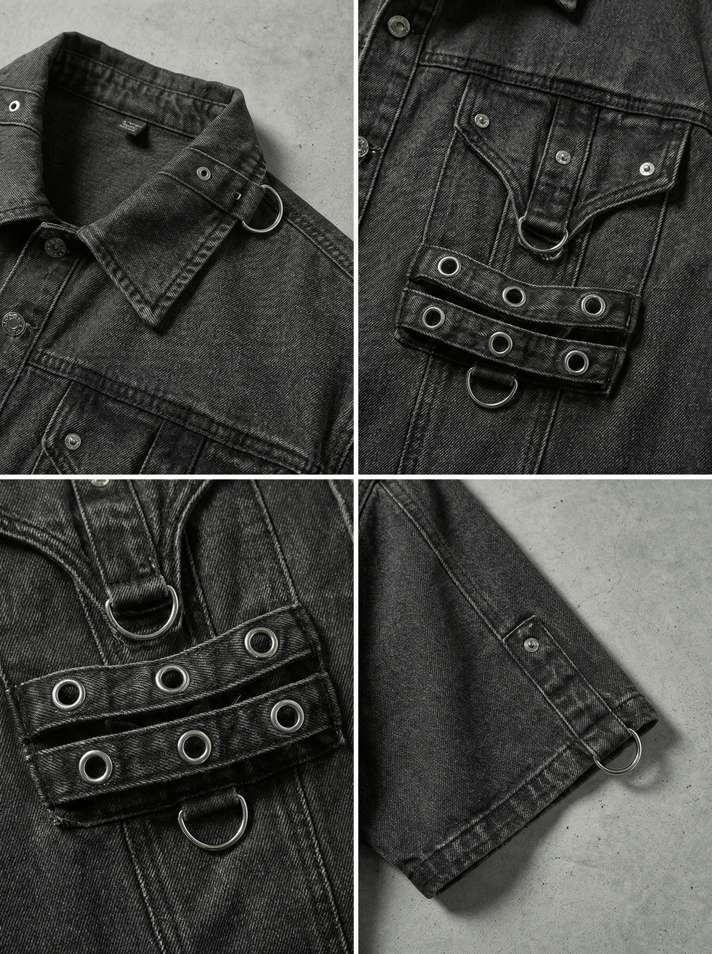 UTILITY HARNESS DENIM SHIRT