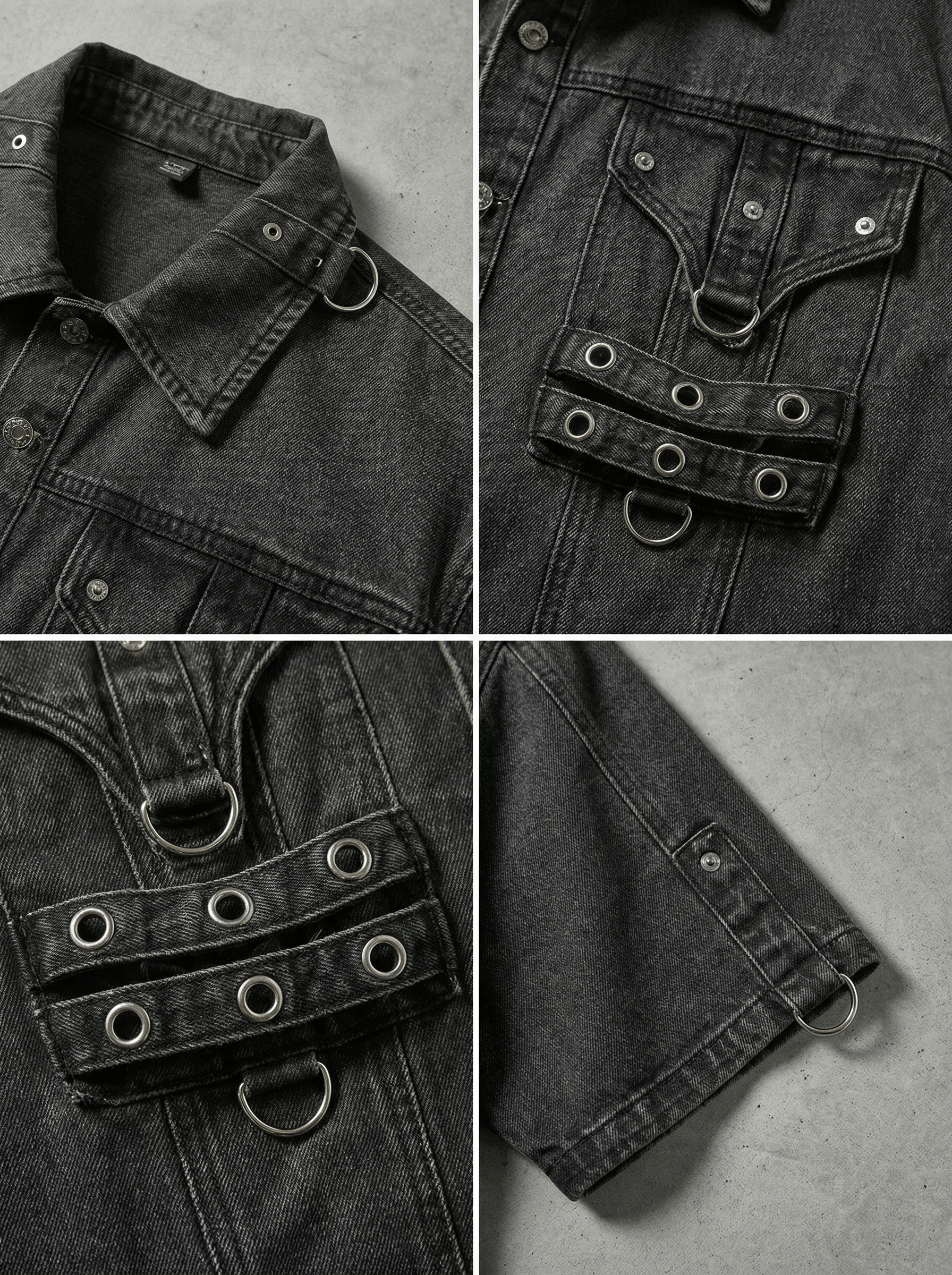 UTILITY HARNESS DENIM SHIRT