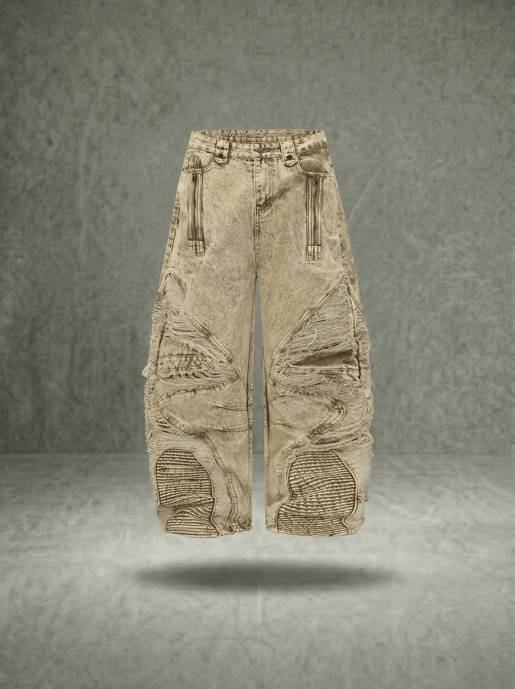 DISTRESSED BALLON JEANS