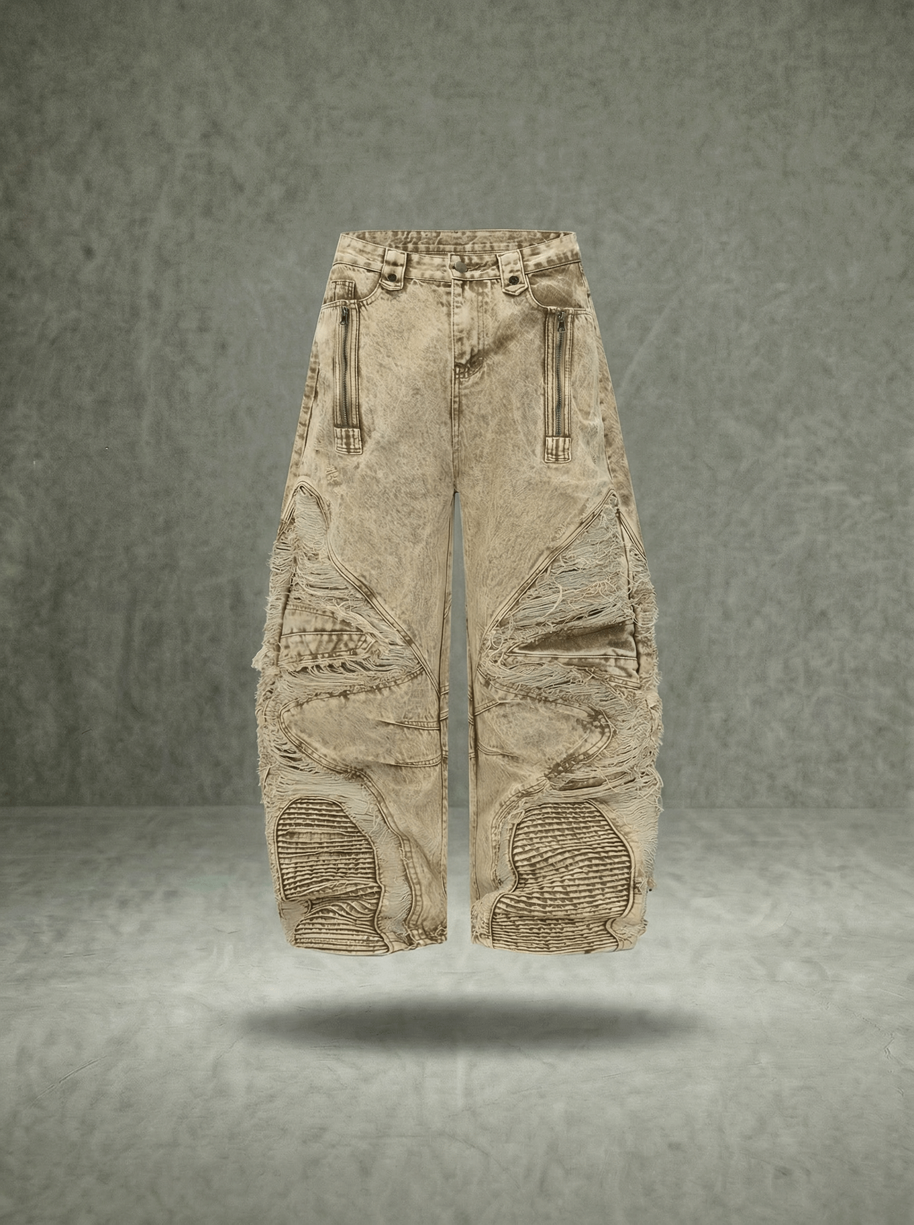 DISTRESSED BALLON JEANS