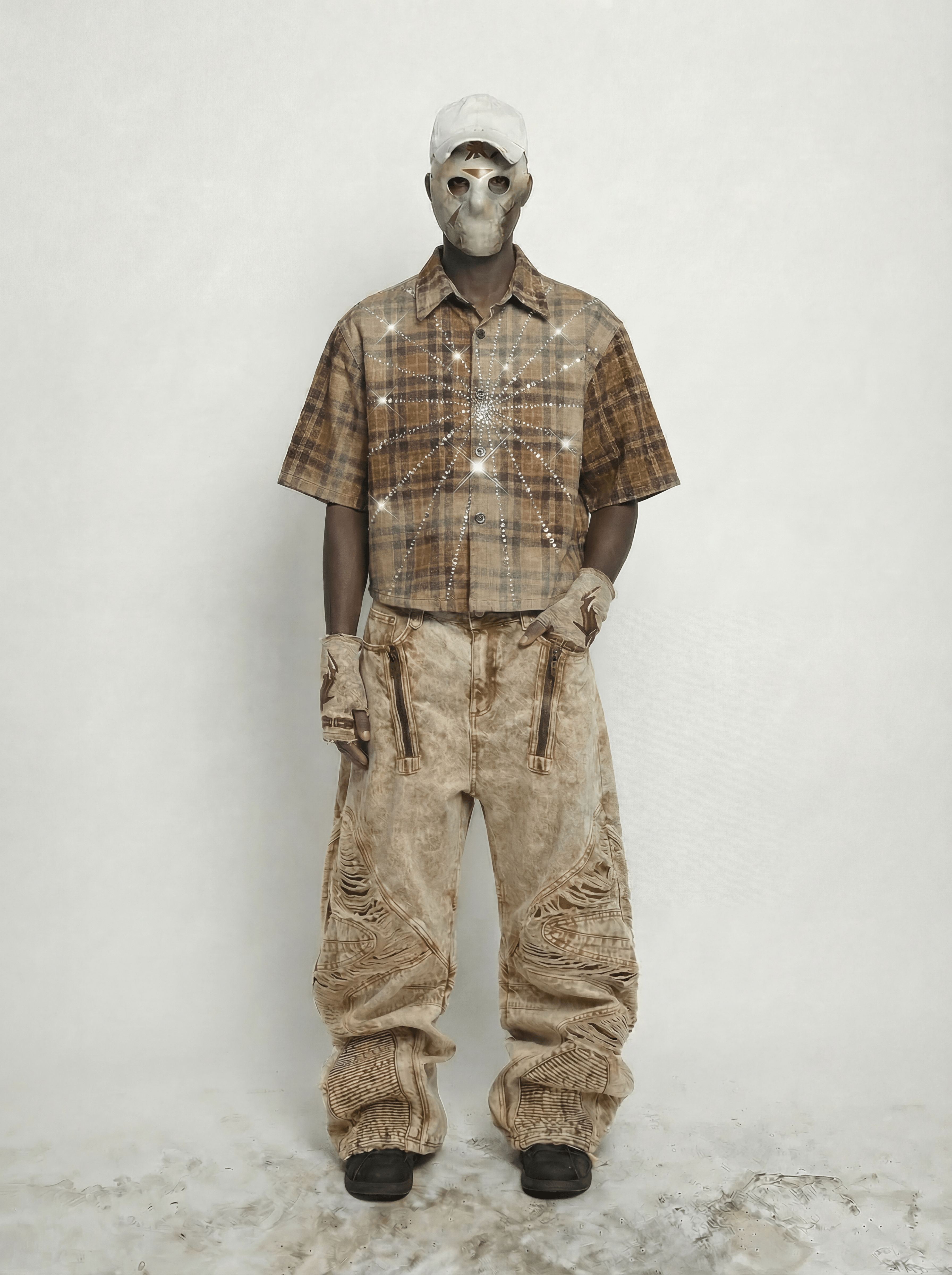 DISTRESSED BALLON JEANS