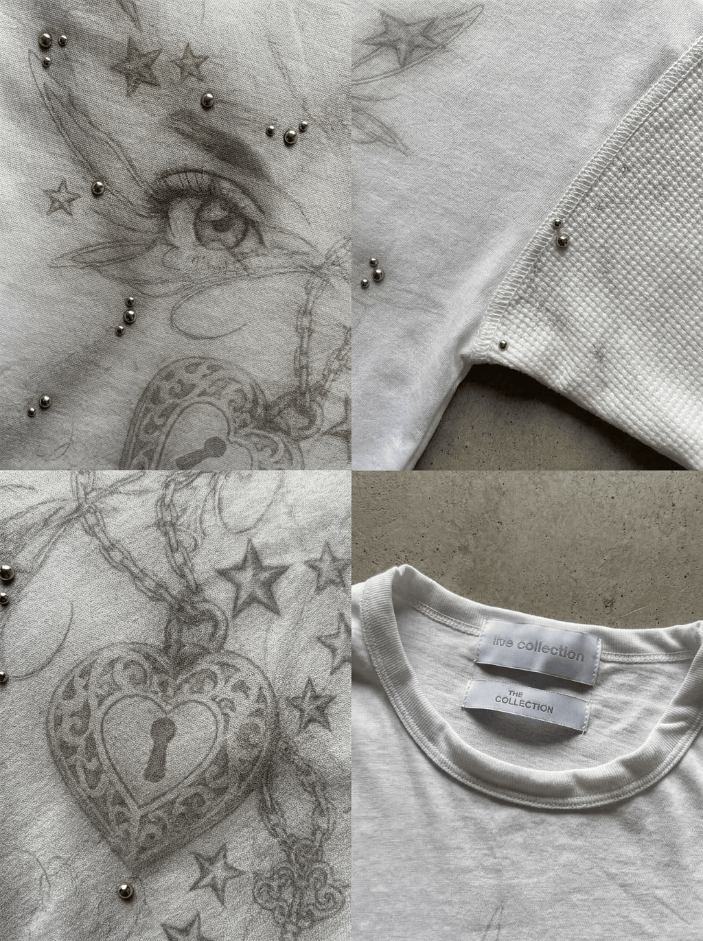 EYE & LOCK STUDDED LONGSLEEVE
