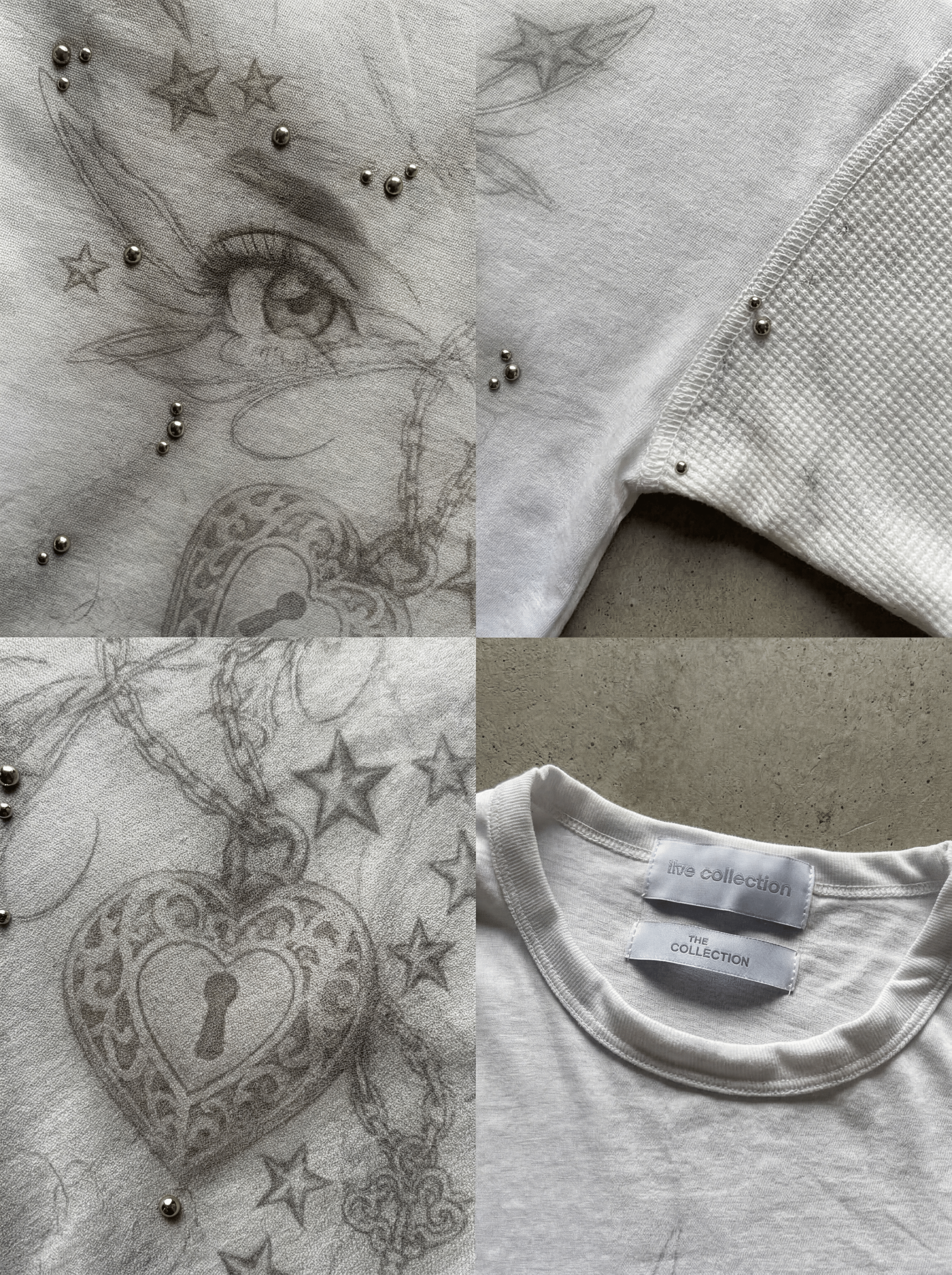 EYE & LOCK STUDDED LONGSLEEVE