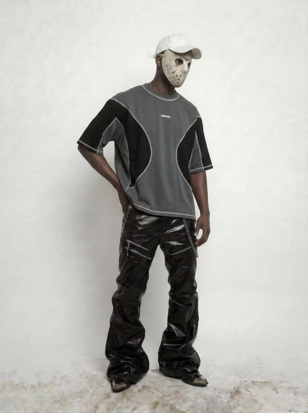 DARK WAVE PATCHWORK T-SHIRT