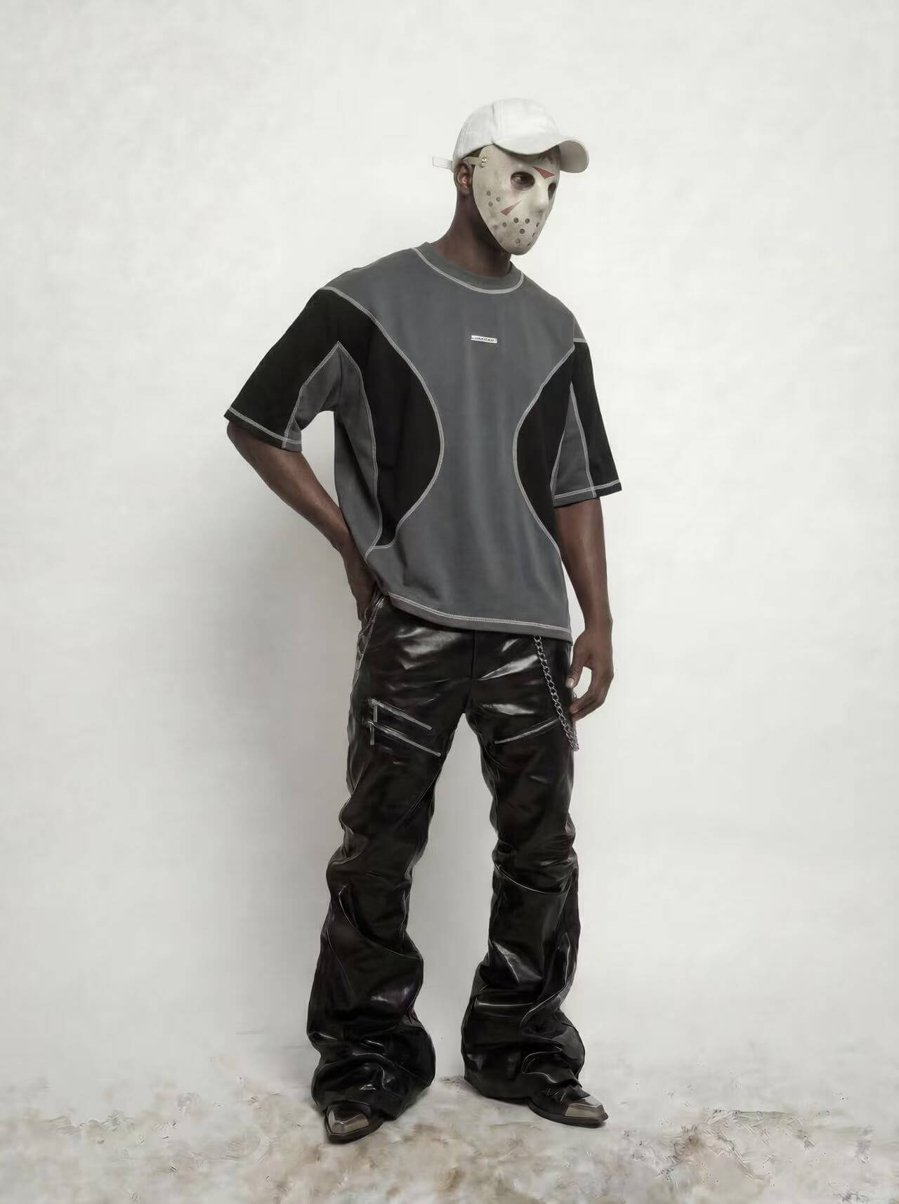 DARK WAVE PATCHWORK T-SHIRT