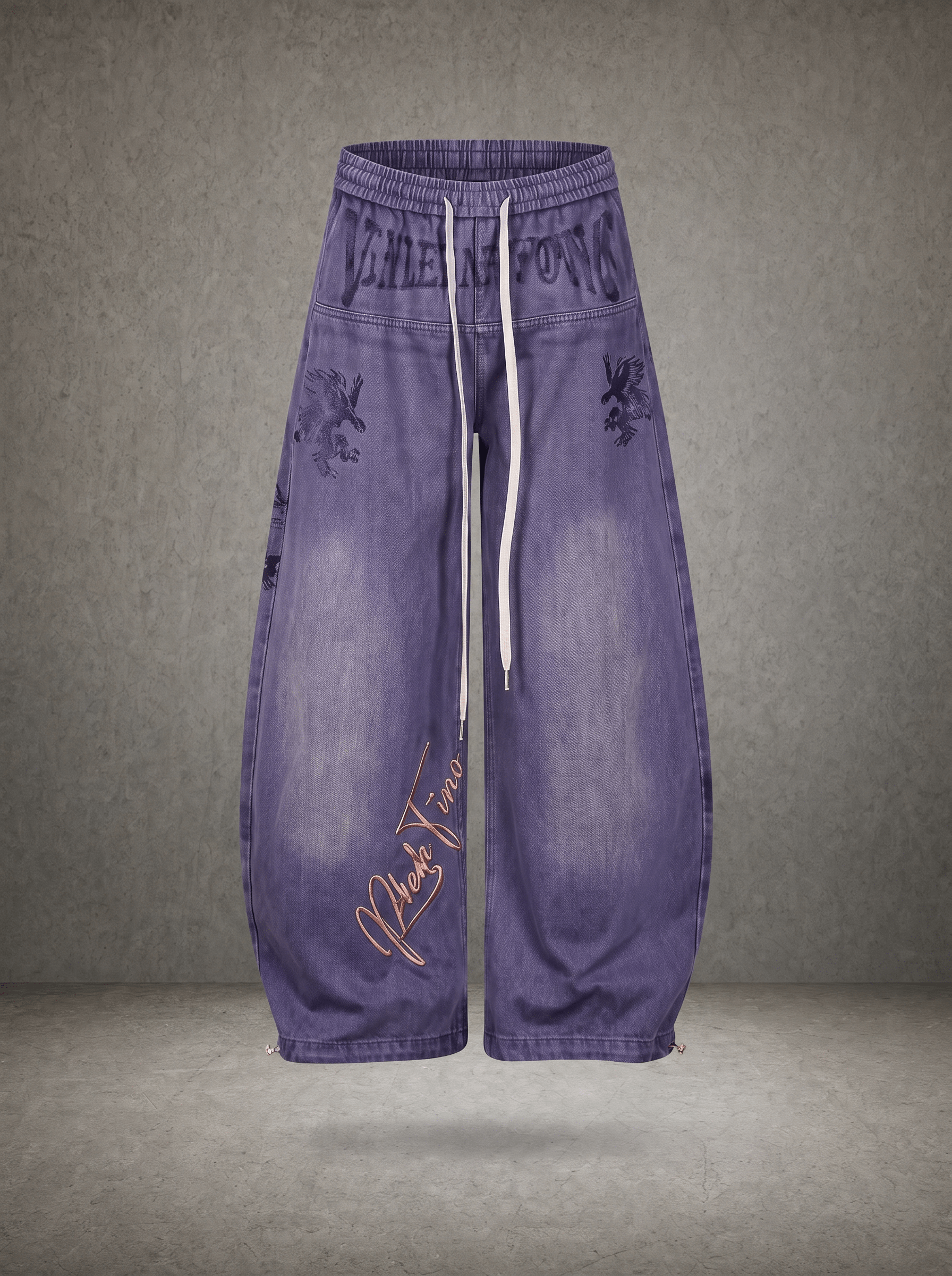 CREST EMBROIDERY SWEATPANTS