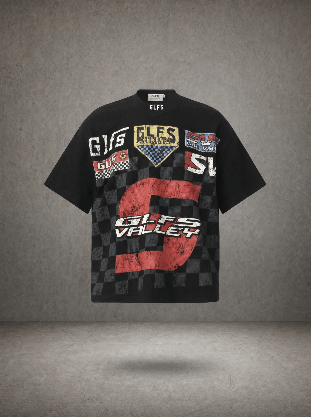 RACING CHECKER WAFFLE T-SHIRT