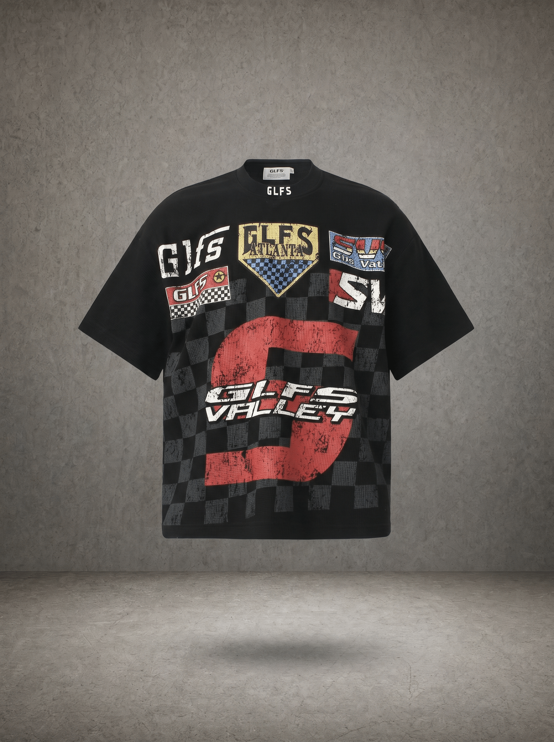 RACING CHECKER WAFFLE T-SHIRT