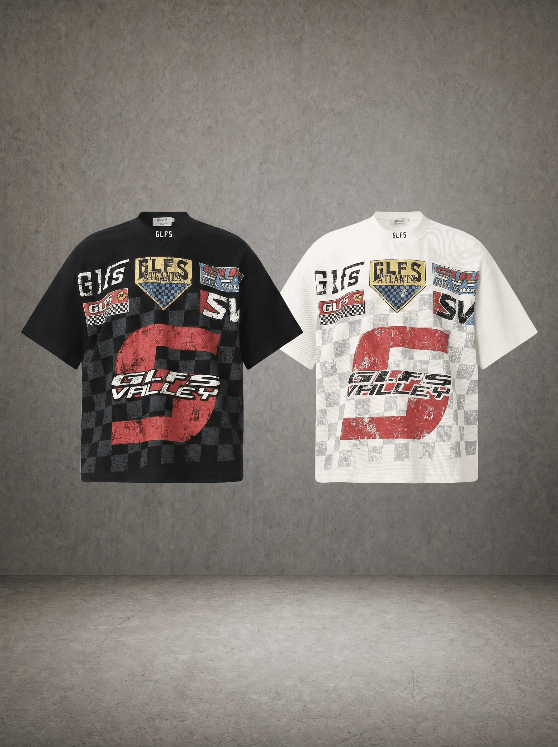 RACING CHECKER WAFFLE T-SHIRT