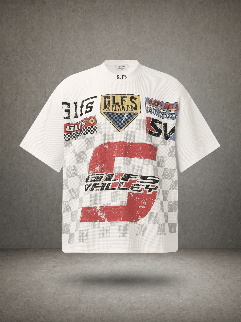 RACING CHECKER WAFFLE T-SHIRT