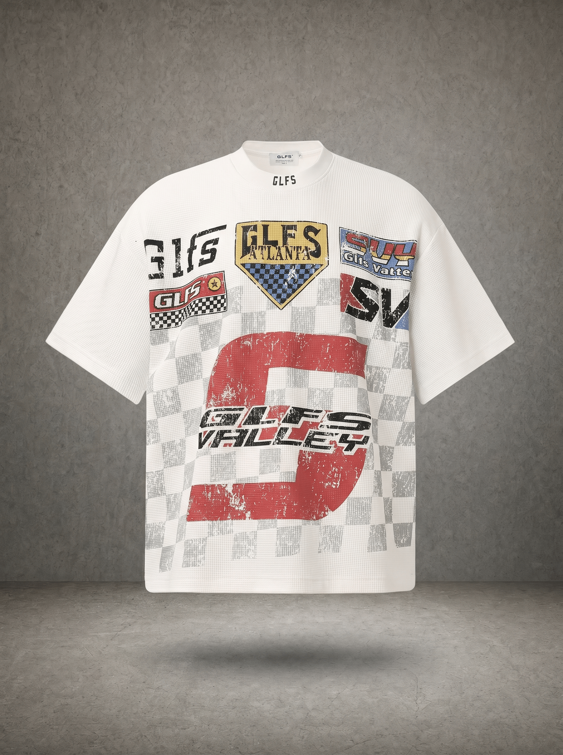 RACING CHECKER WAFFLE T-SHIRT