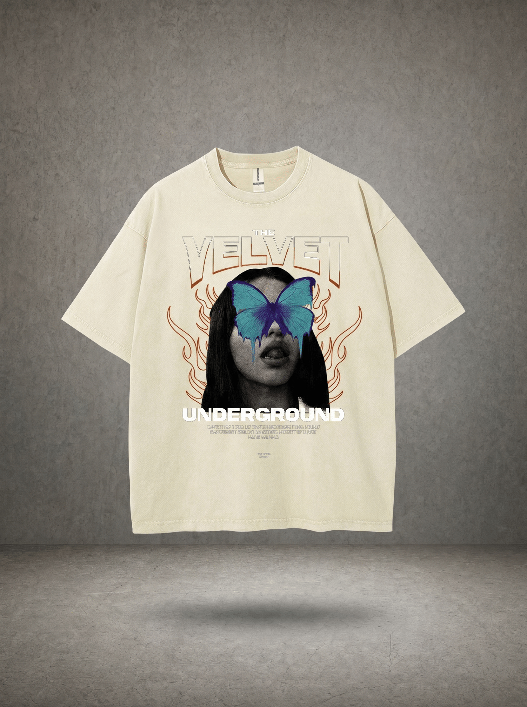 UNDERGROUND BUTTERFLY WASHED VINTAGE TEE