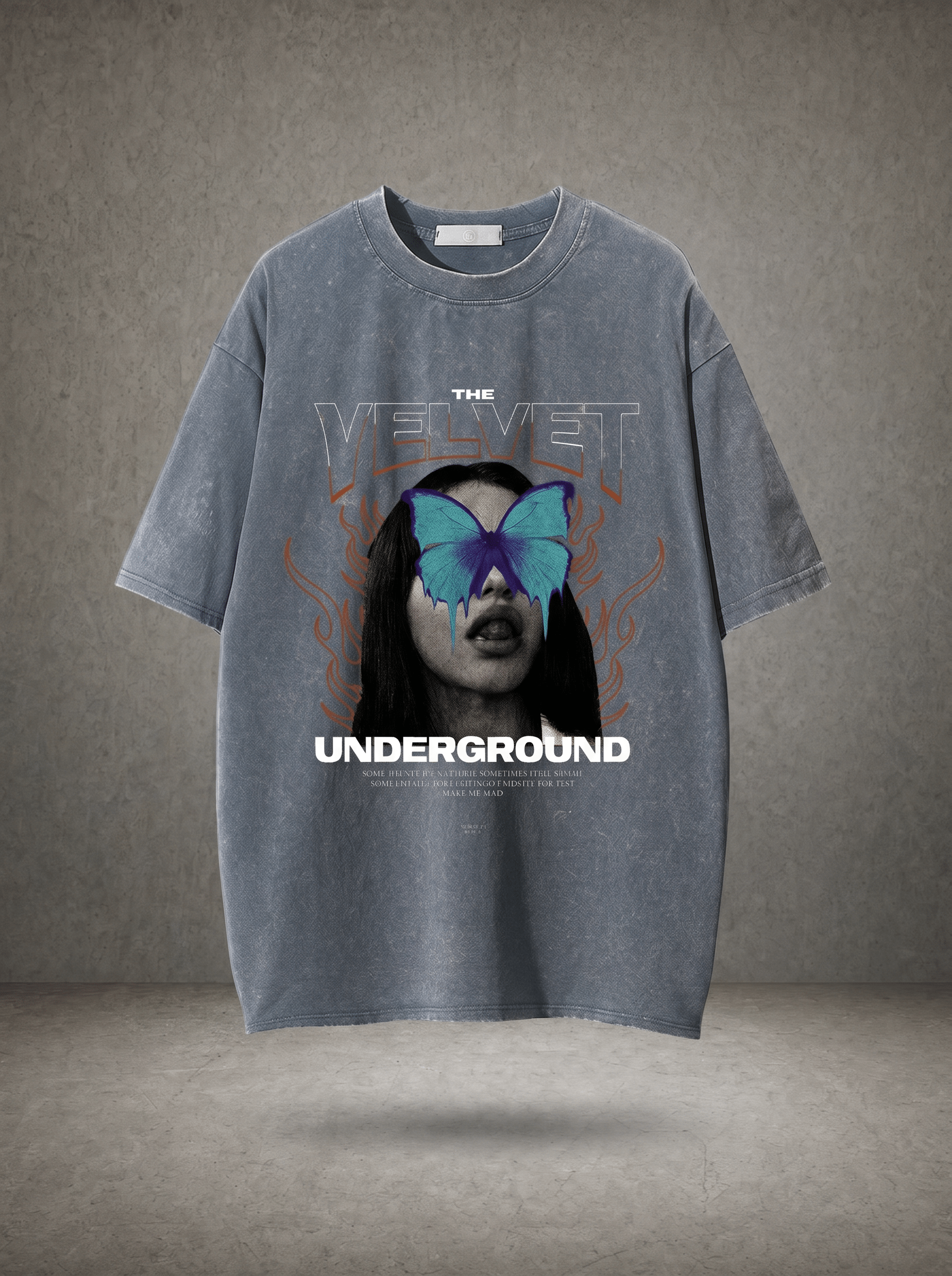 UNDERGROUND BUTTERFLY WASHED VINTAGE TEE