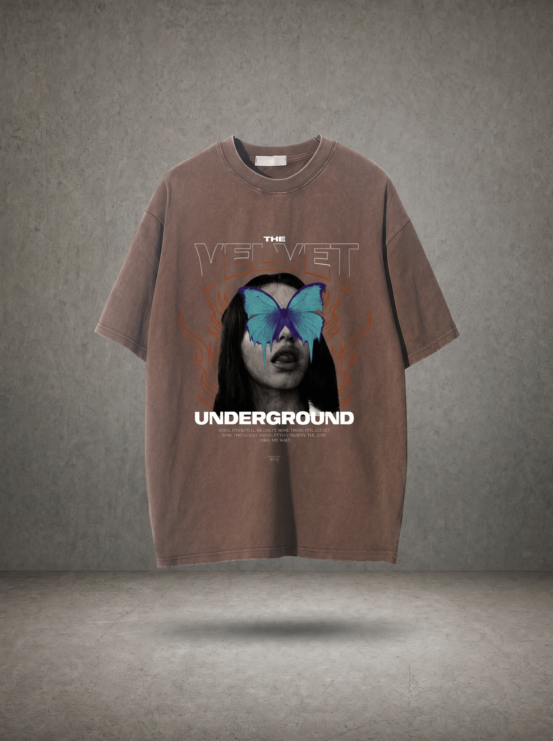 UNDERGROUND BUTTERFLY WASHED VINTAGE TEE