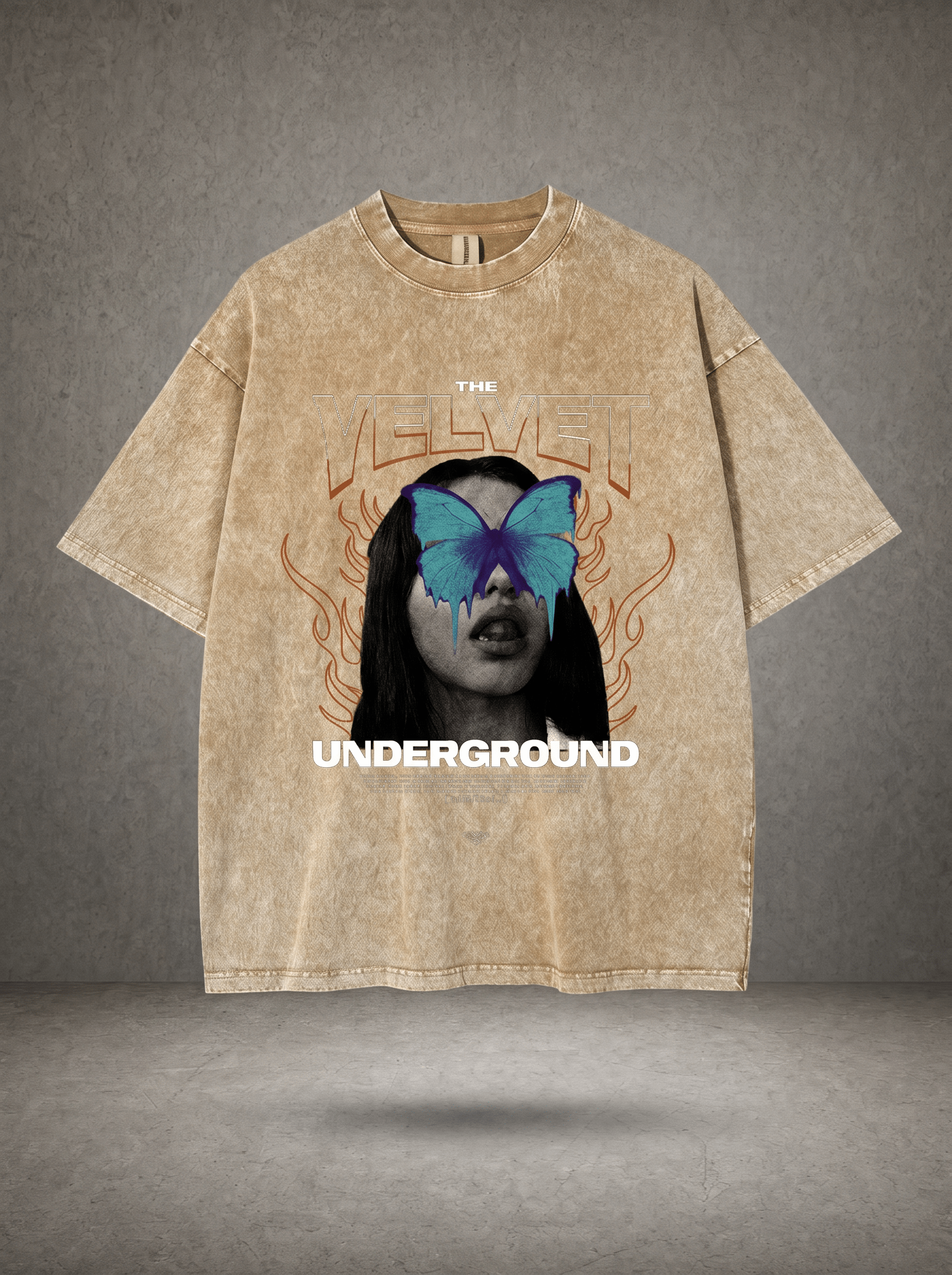 UNDERGROUND BUTTERFLY WASHED VINTAGE TEE