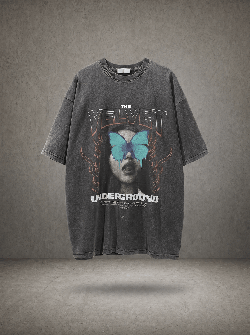 UNDERGROUND BUTTERFLY WASHED VINTAGE TEE
