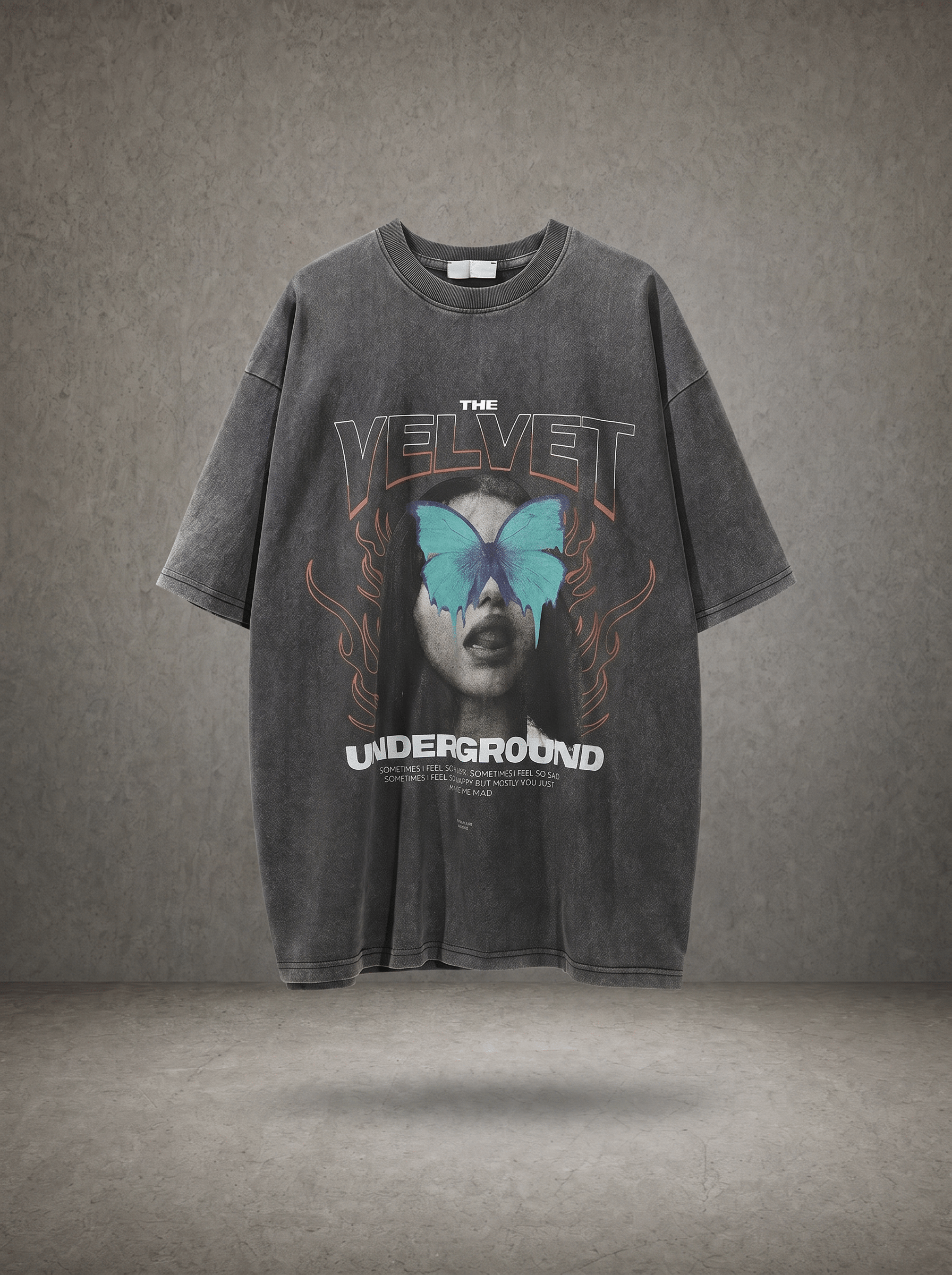 UNDERGROUND BUTTERFLY WASHED VINTAGE TEE