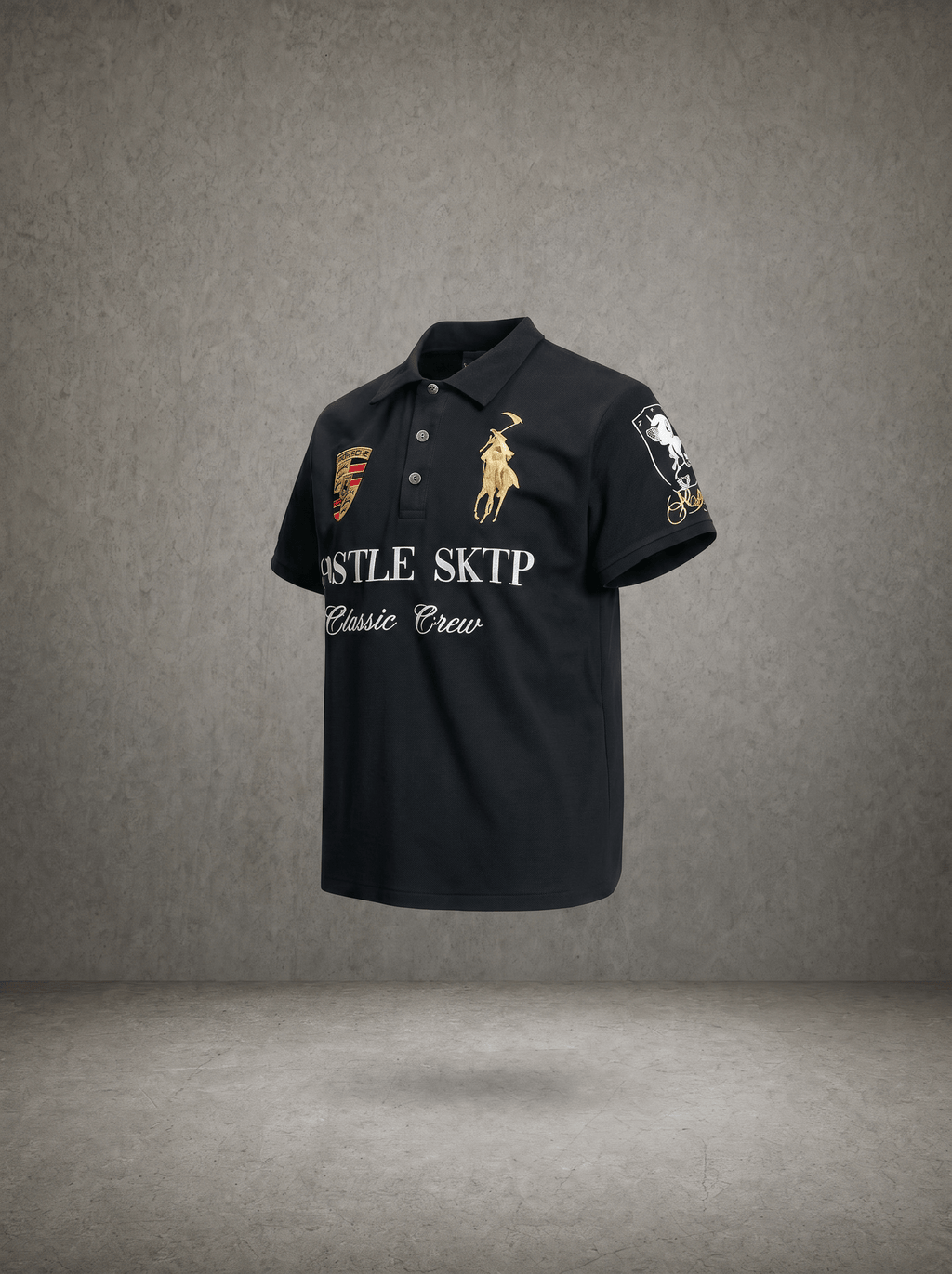 HUSTLE SKTP CLASSIC CREW POLO SHIRT