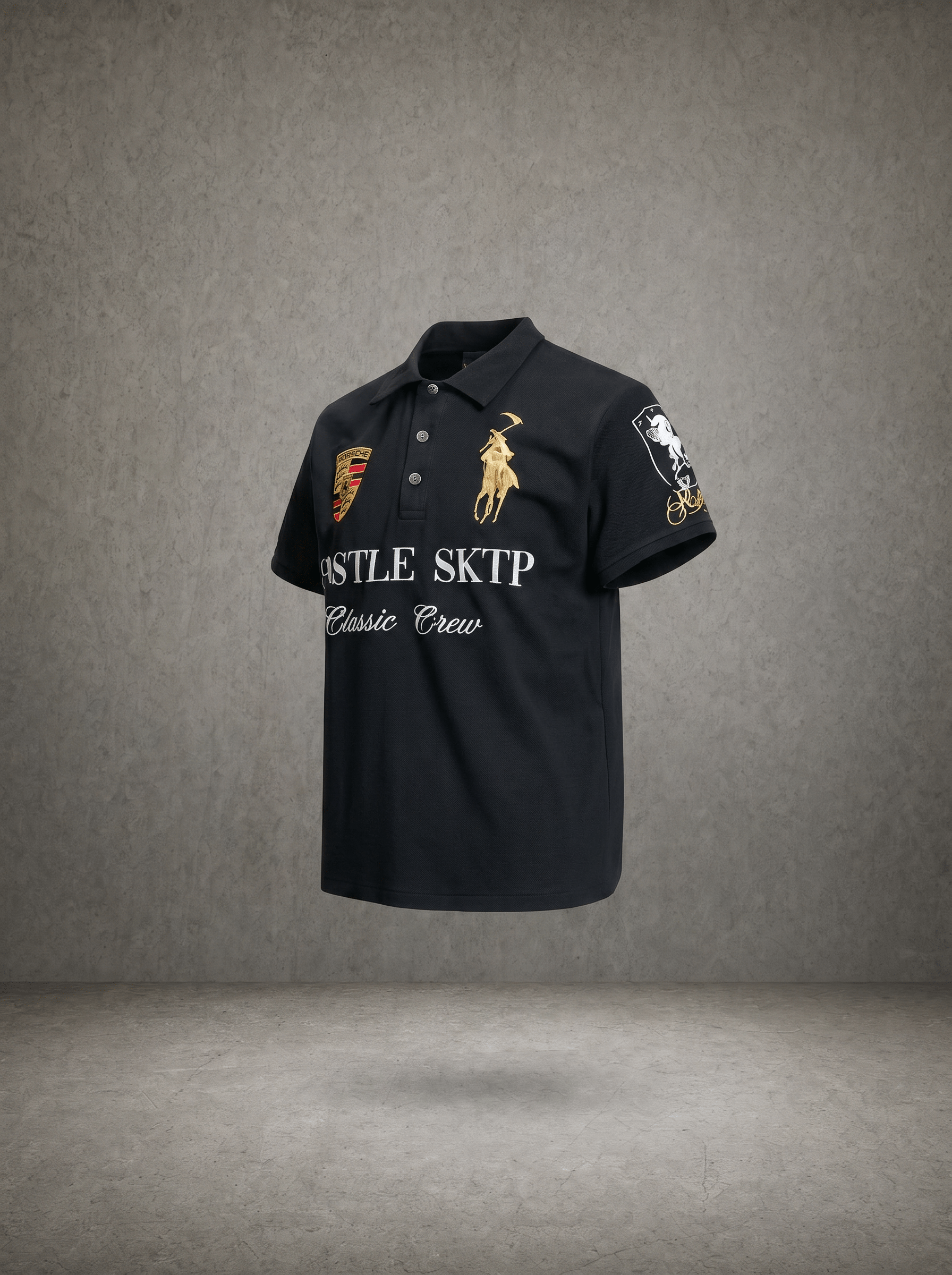 HUSTLE SKTP CLASSIC CREW POLO SHIRT