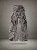 RECONSTRUCTED BAGGY DENIM PANTS