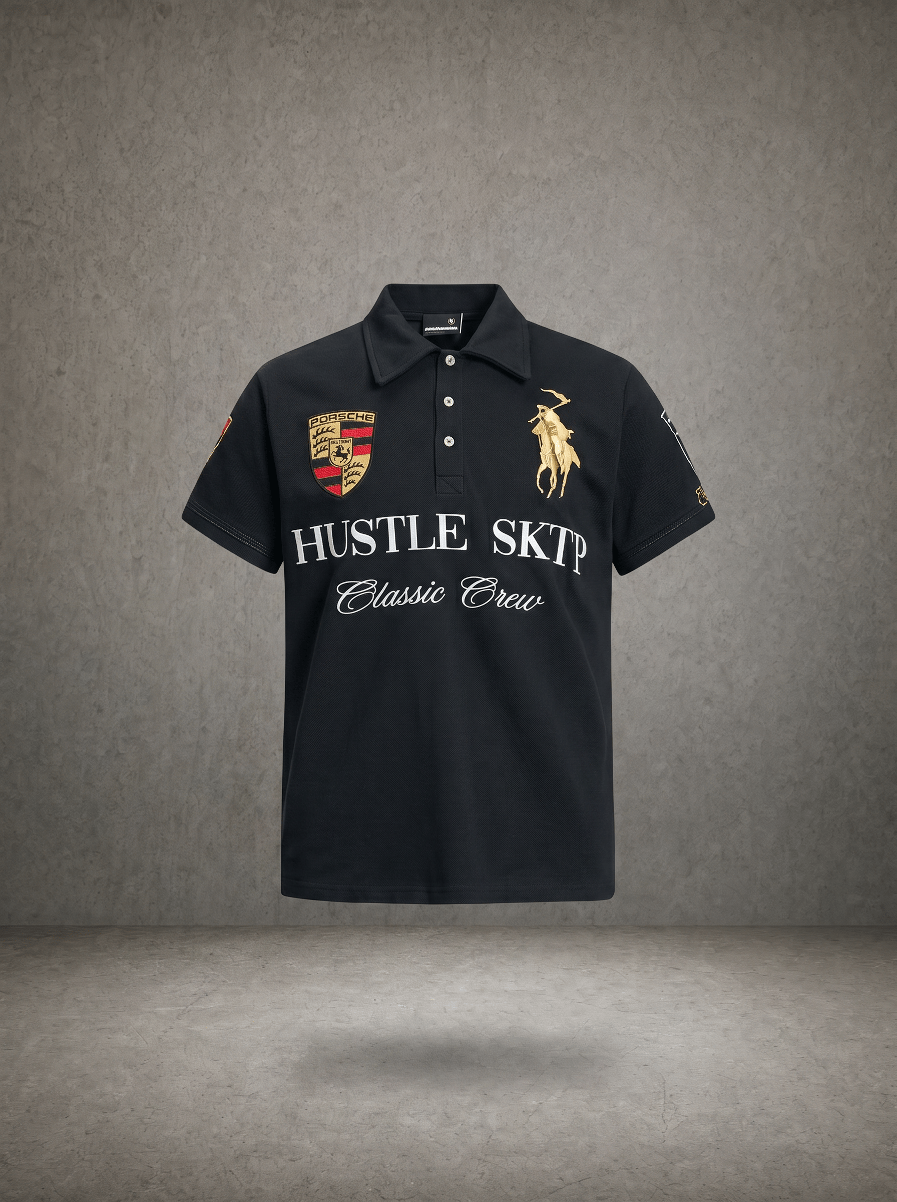 HUSTLE SKTP CLASSIC CREW POLO SHIRT