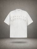 PEARL RHINESTONE EMBELLISHED T-SHIRT