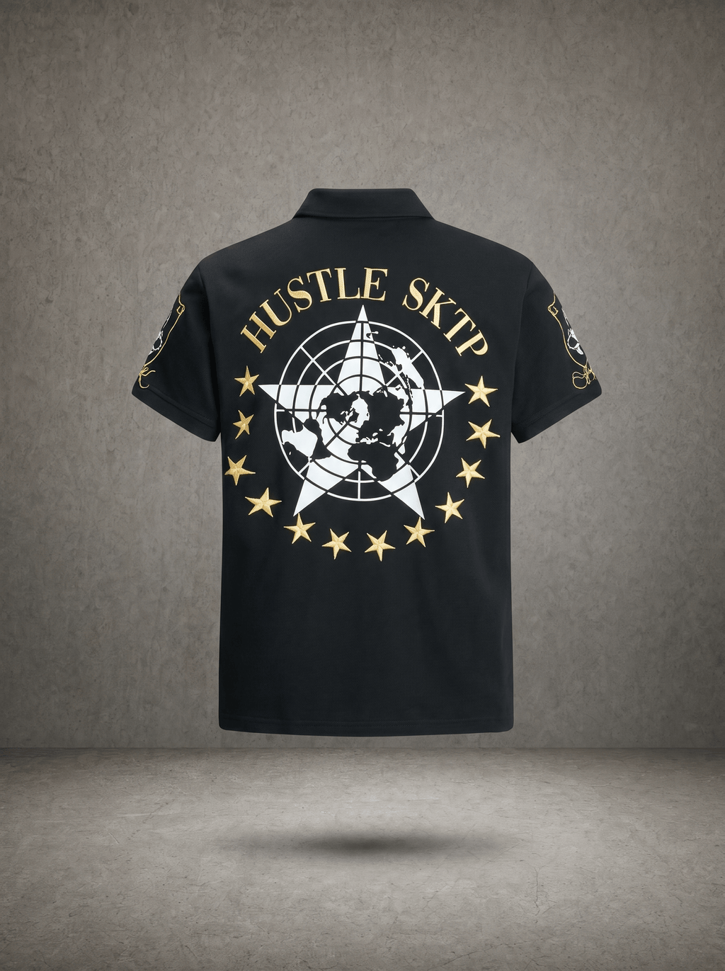 HUSTLE SKTP CLASSIC CREW POLO SHIRT