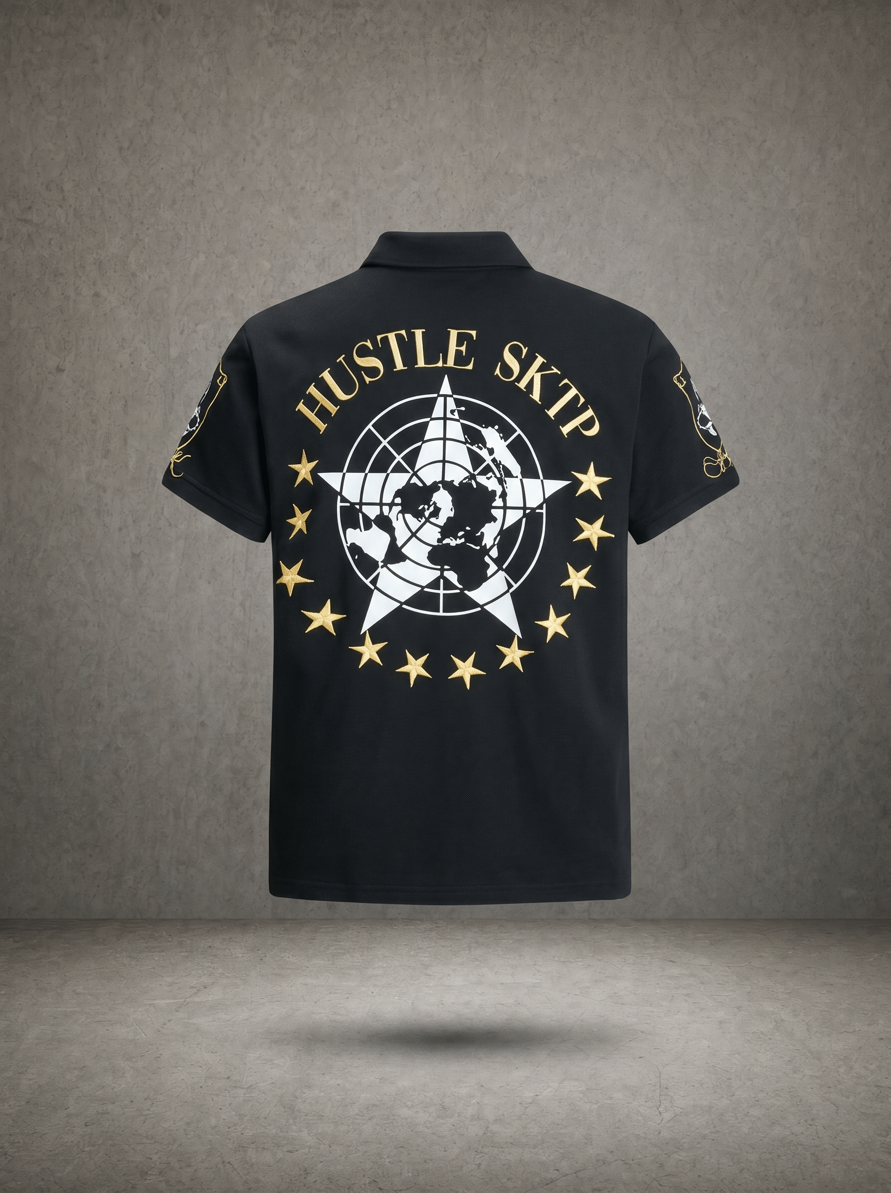 HUSTLE SKTP CLASSIC CREW POLO SHIRT
