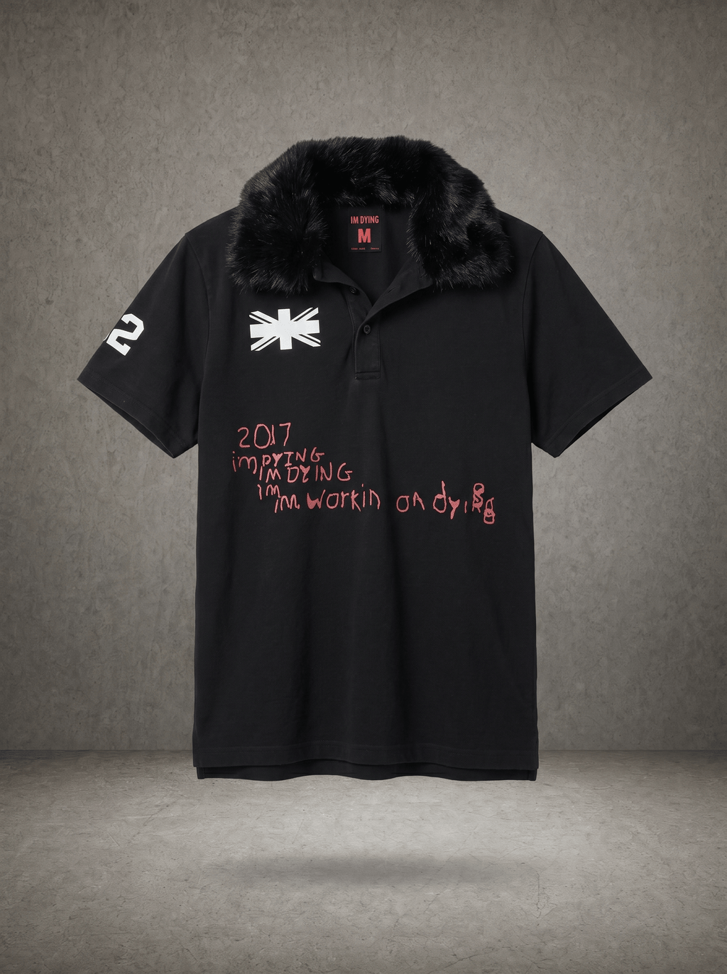 FUR COLLAR DOOM POLO SHIRT