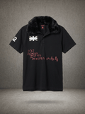 FUR COLLAR DOOM POLO SHIRT