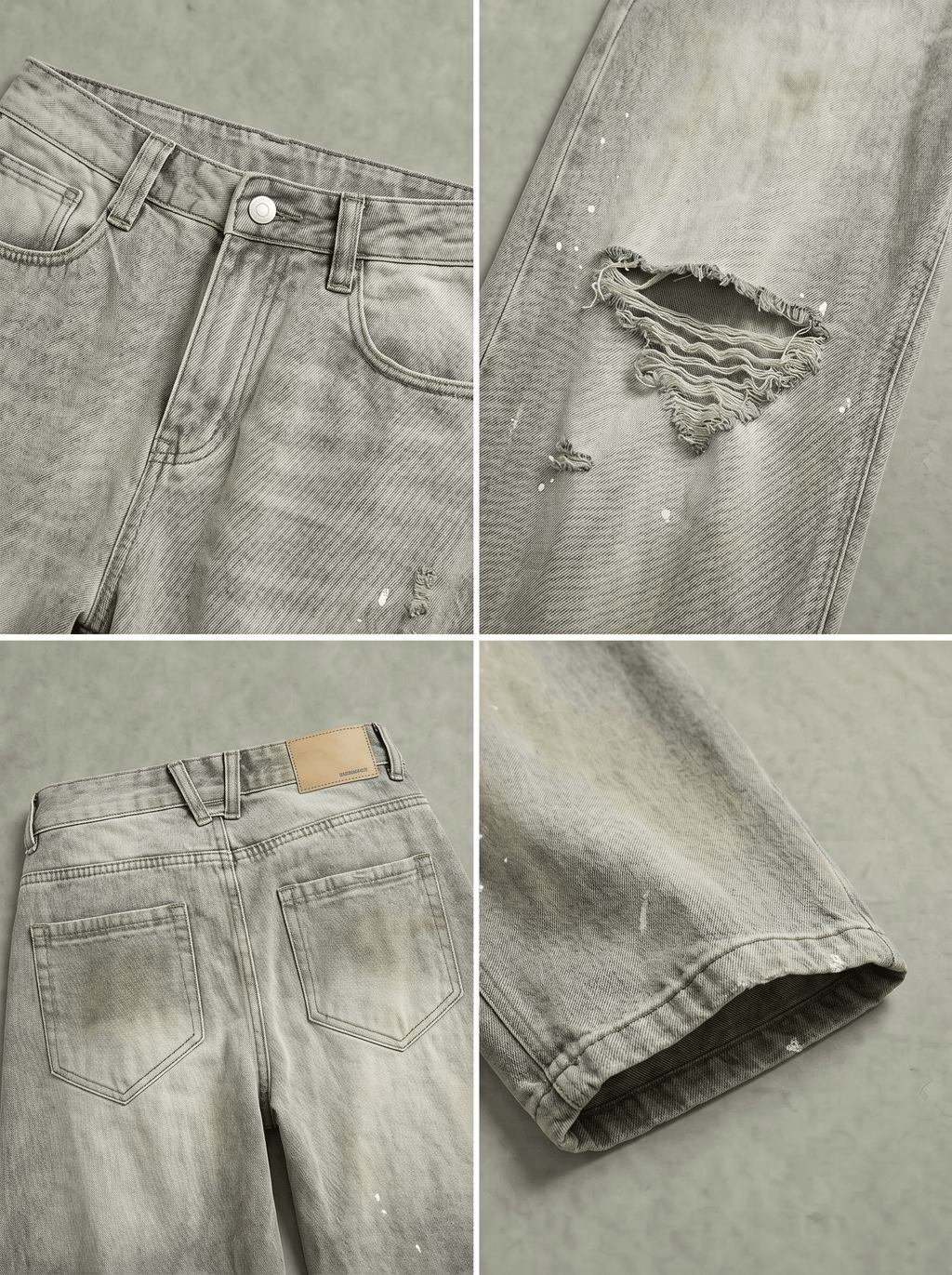 DIRT WASH DESTROY BALLOON DENIM