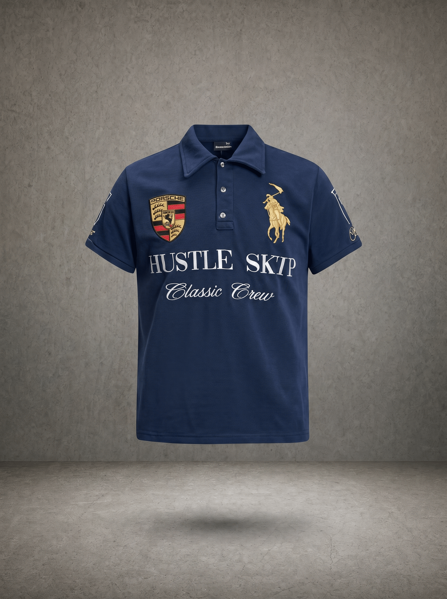 HUSTLE SKTP CLASSIC CREW POLO SHIRT
