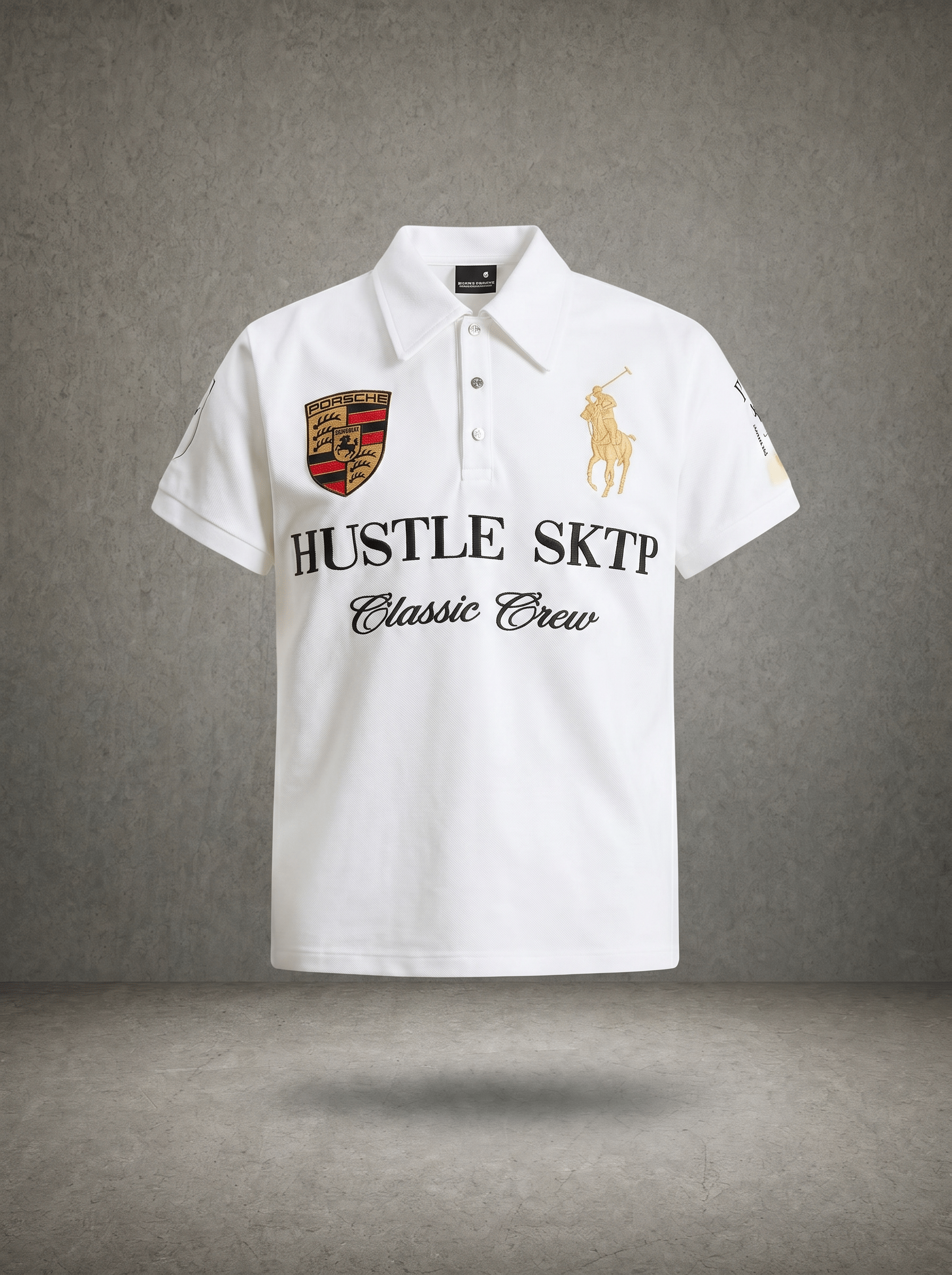 HUSTLE SKTP CLASSIC CREW POLO SHIRT
