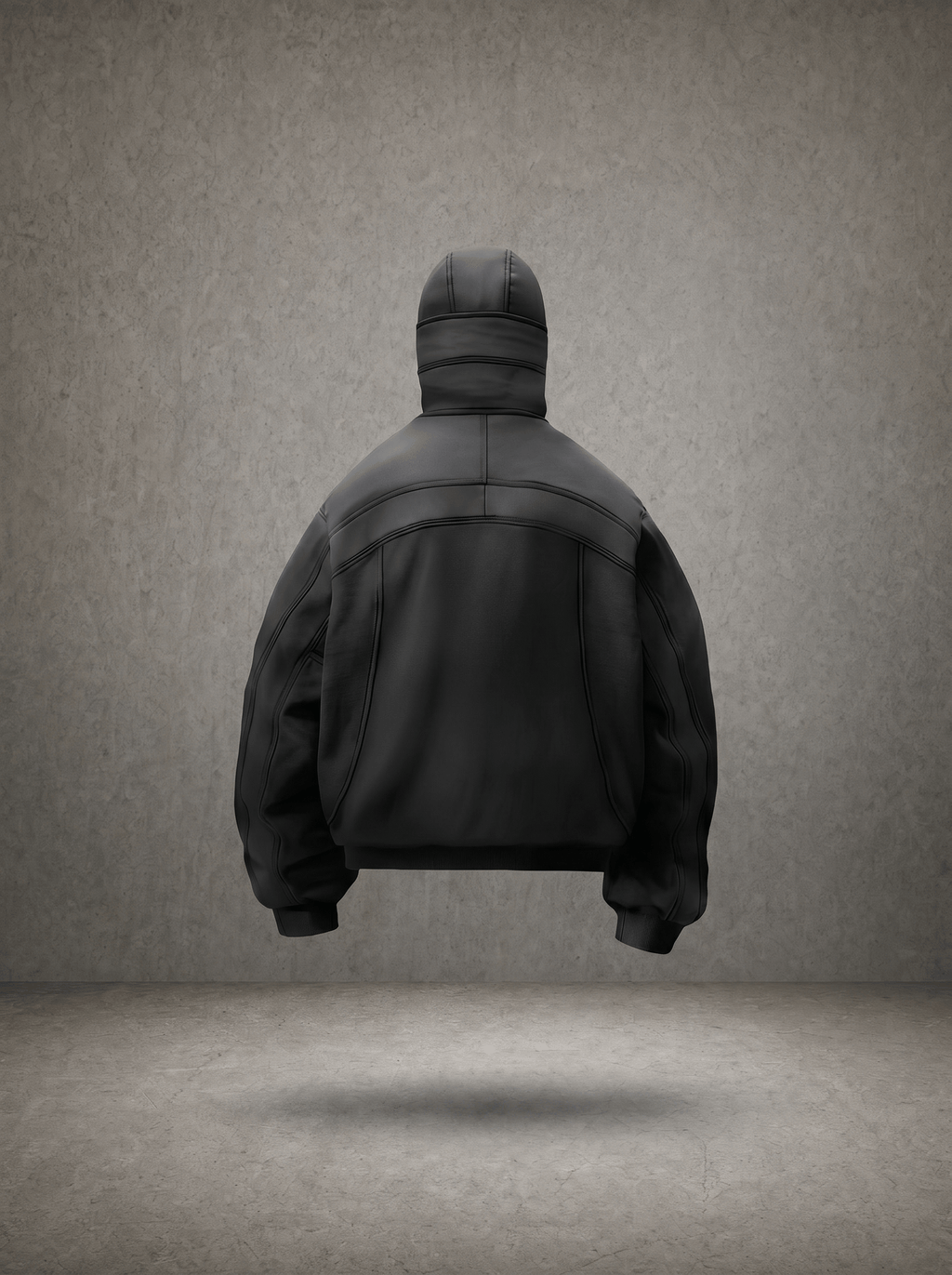 TERRAIN SEAM BALACLAVA WASHED HALF-ZIP HOODIE