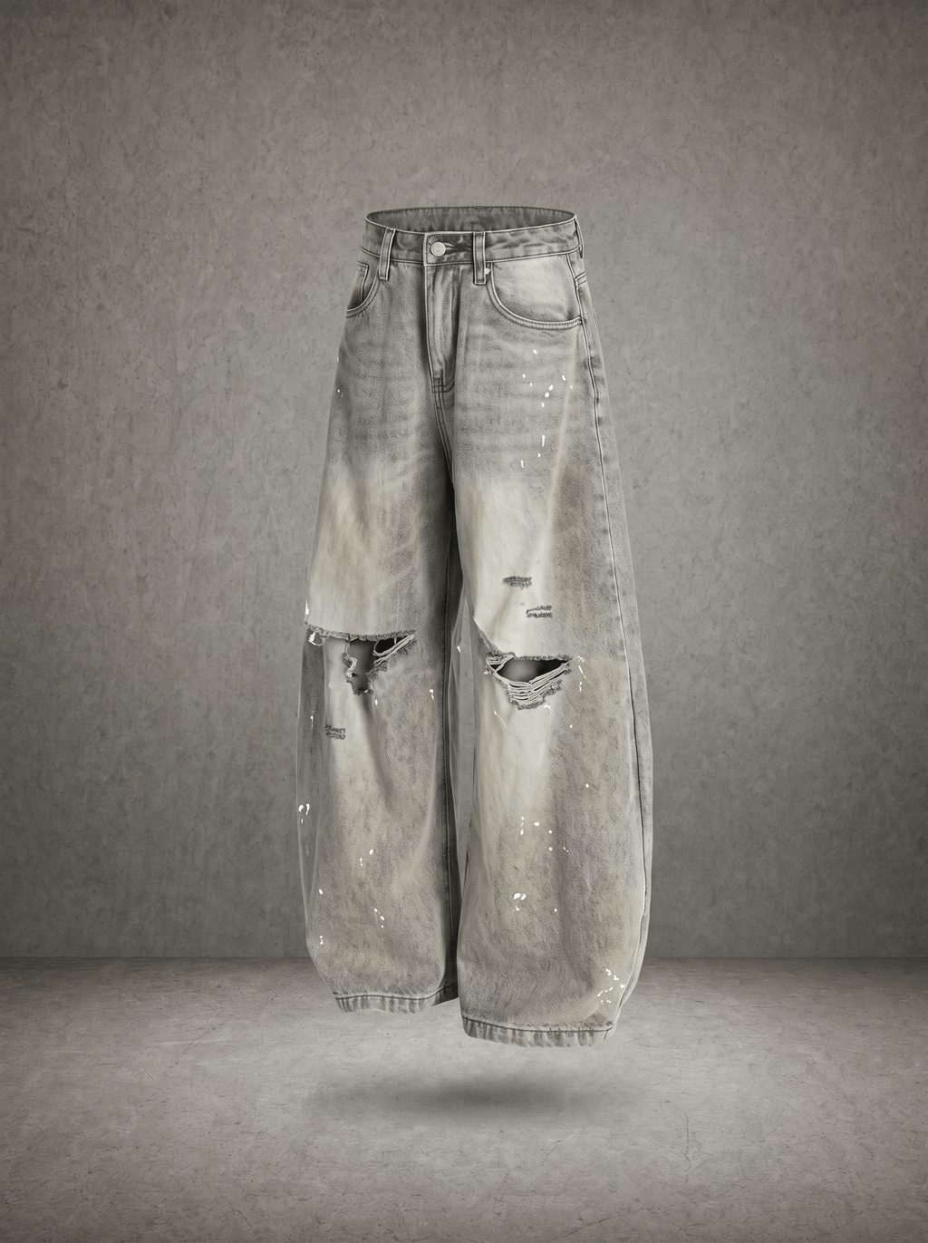 DIRT WASH DESTROY BALLOON DENIM