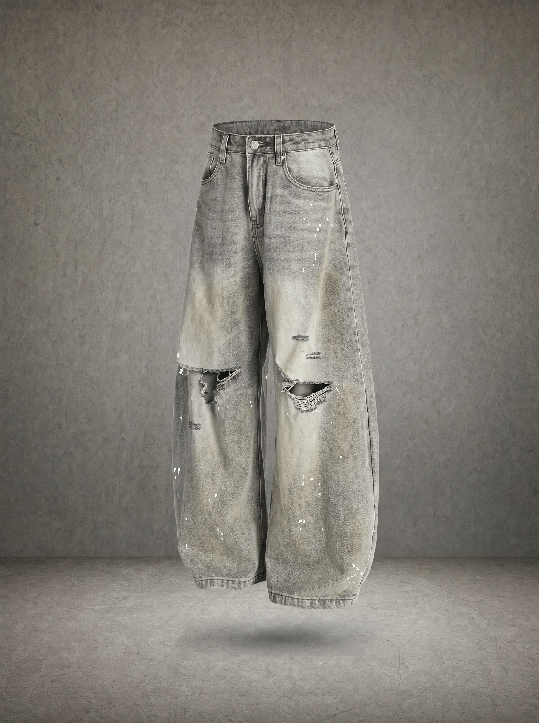 DIRT WASH DESTROY BALLOON DENIM