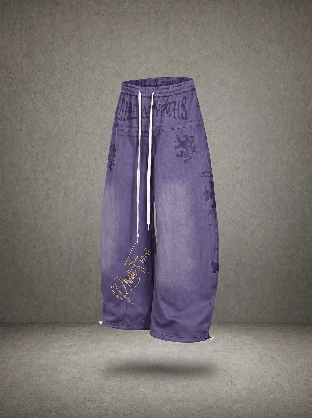 CREST EMBROIDERY SWEATPANTS