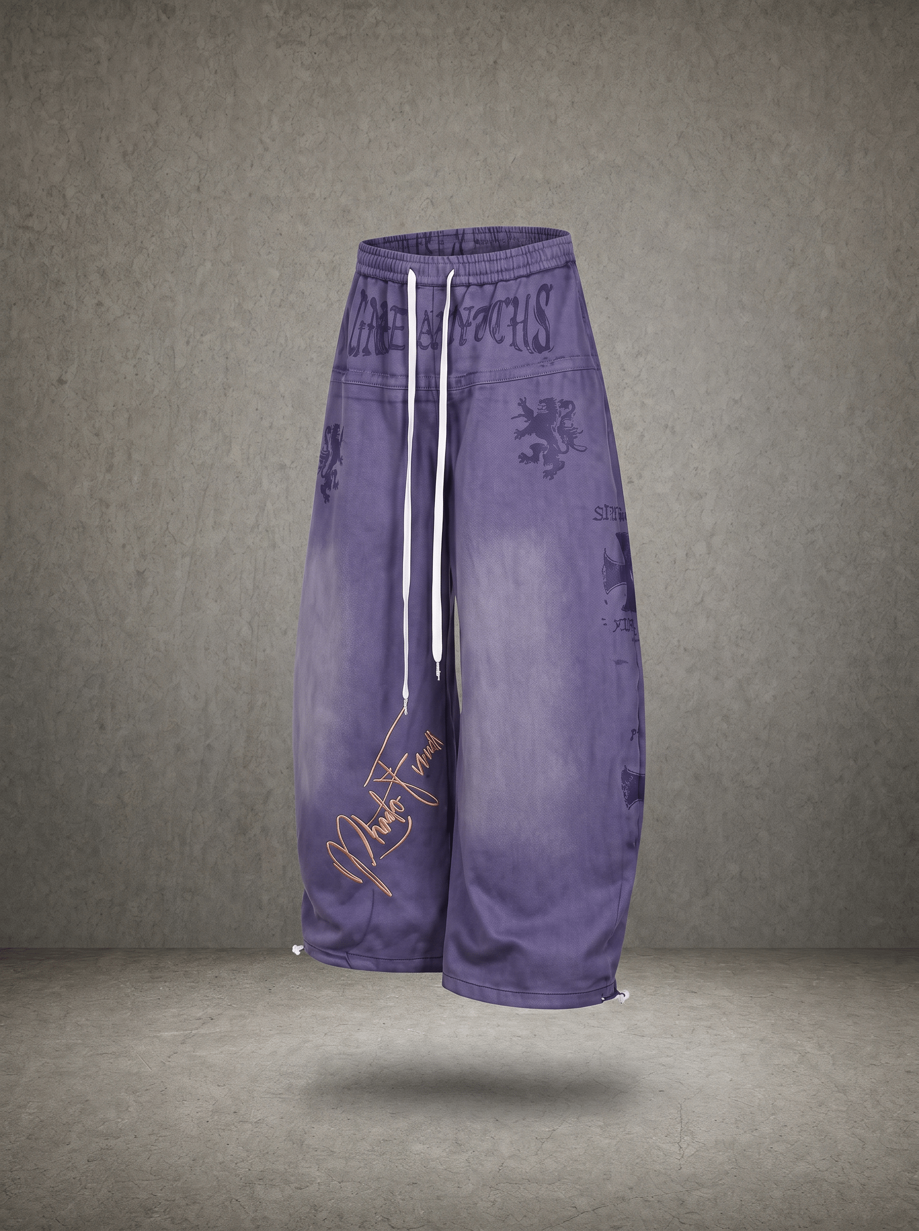CREST EMBROIDERY SWEATPANTS