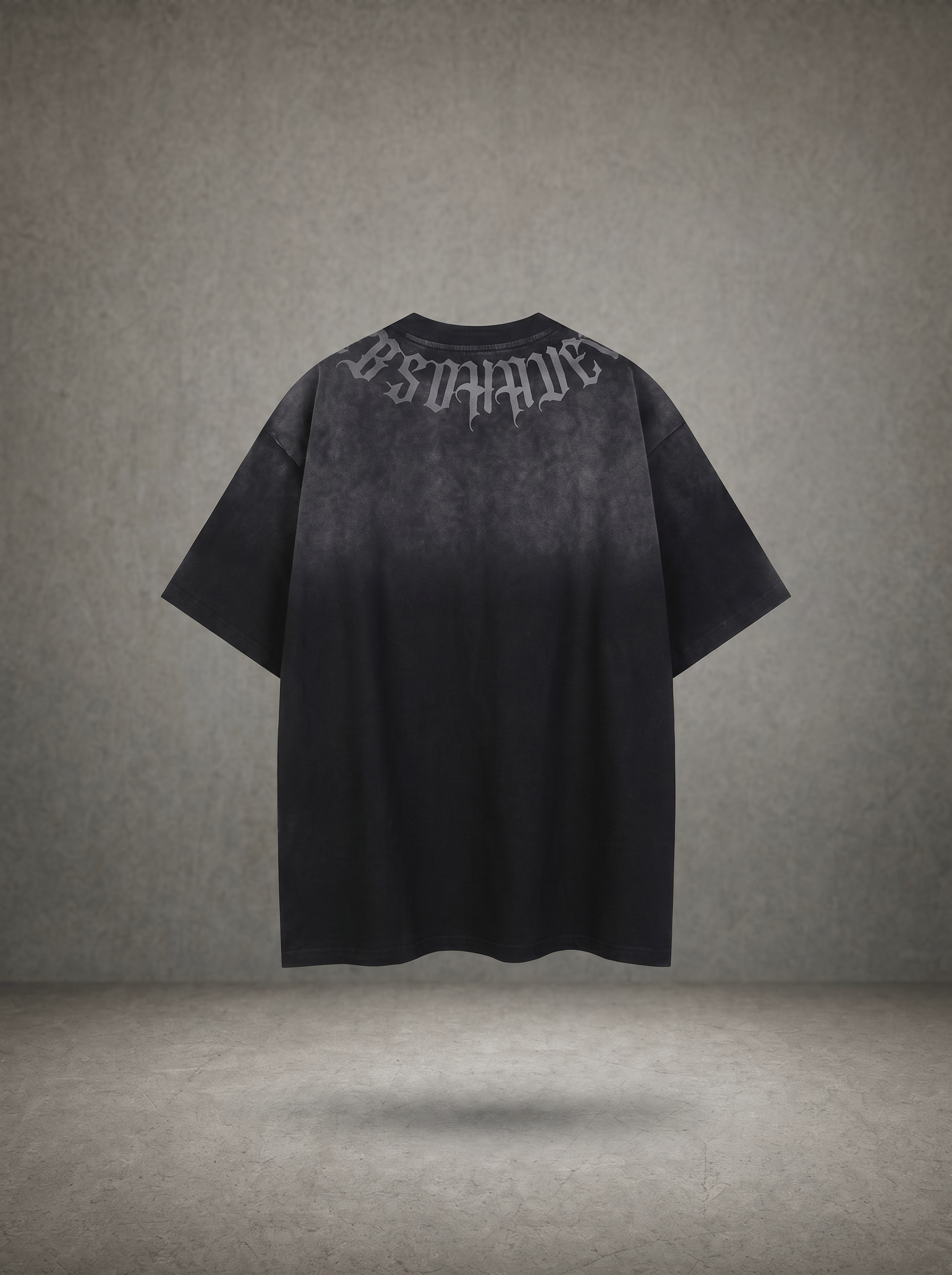 GRADIENT GOTHIC TEXT T-SHIRT