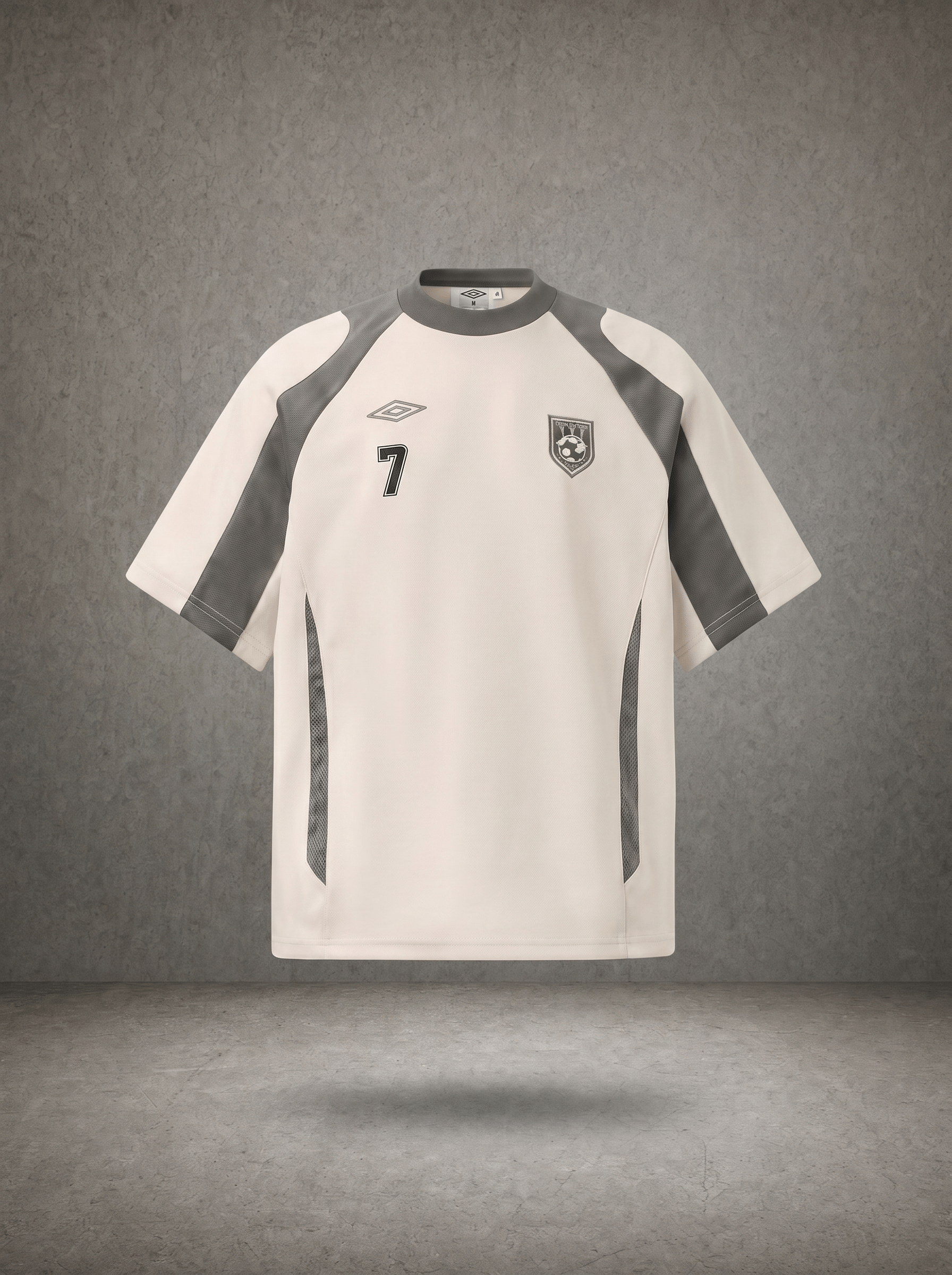 MESH PANEL RETRO FOOTBALL T-SHIRT