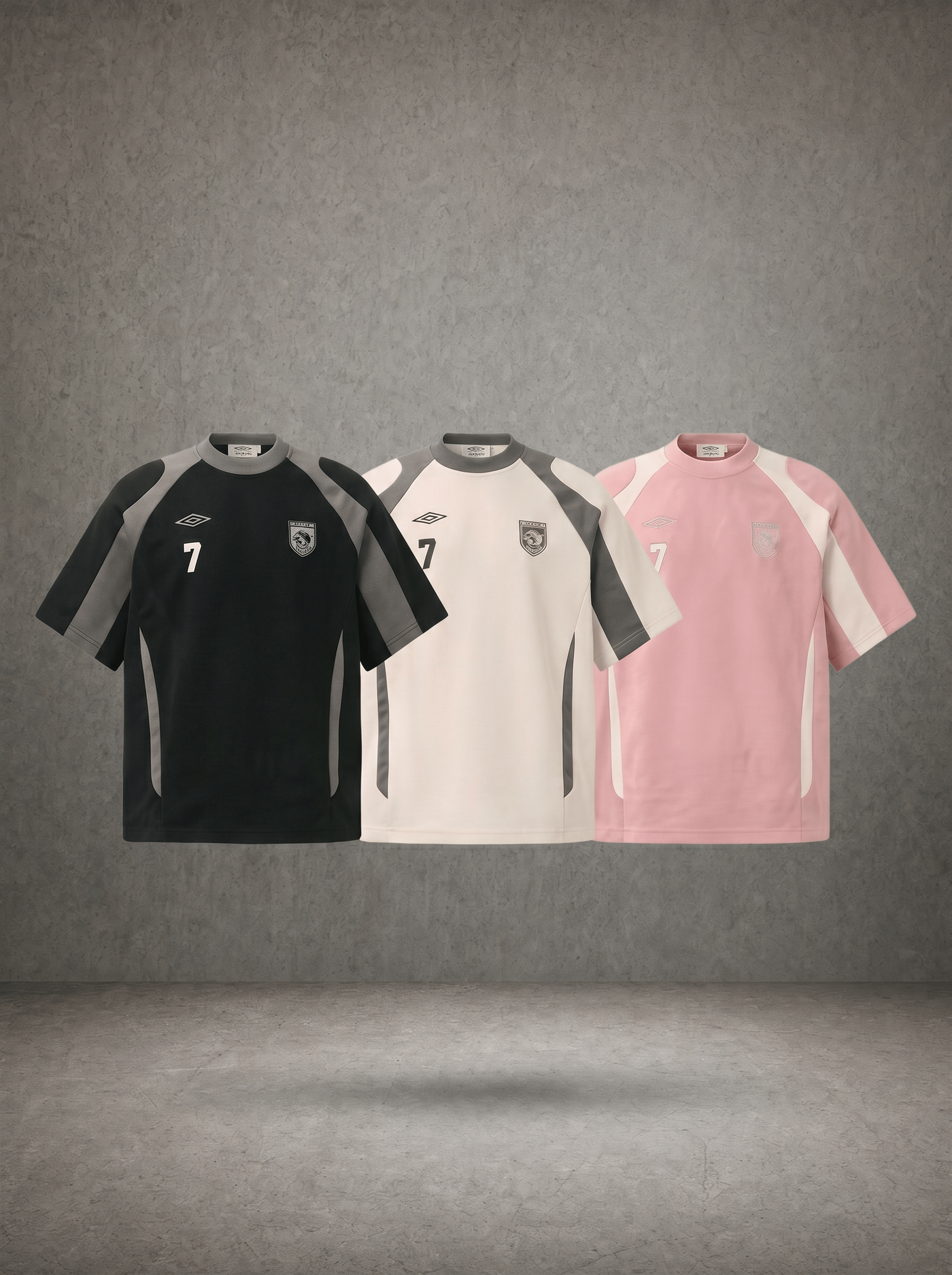 MESH PANEL RETRO FOOTBALL T-SHIRT