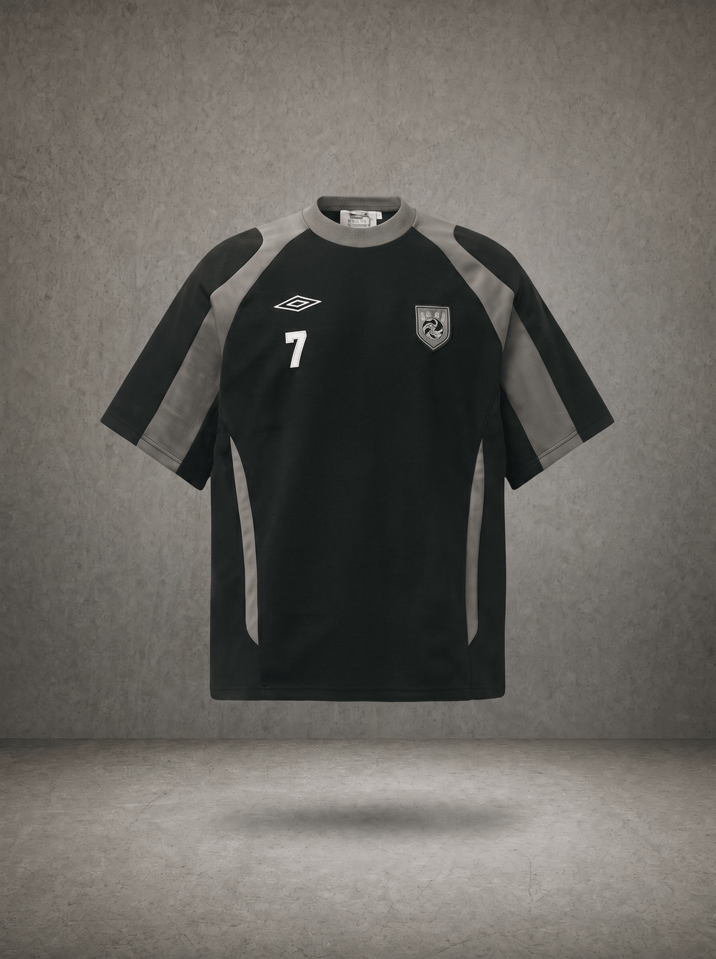 MESH PANEL RETRO FOOTBALL T-SHIRT