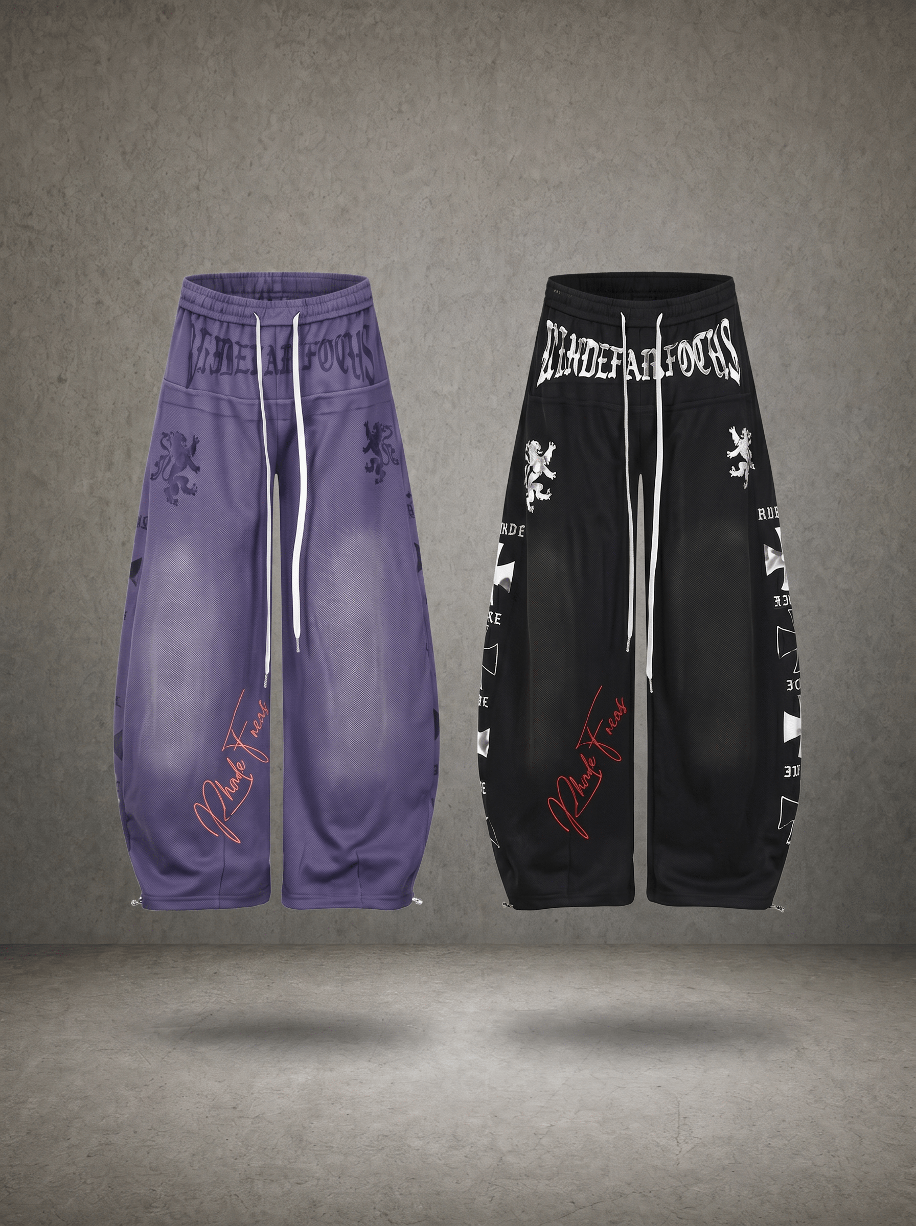 CREST EMBROIDERY SWEATPANTS