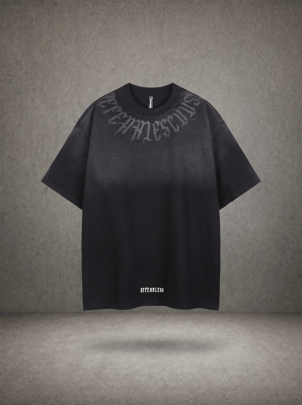 GRADIENT GOTHIC TEXT T-SHIRT