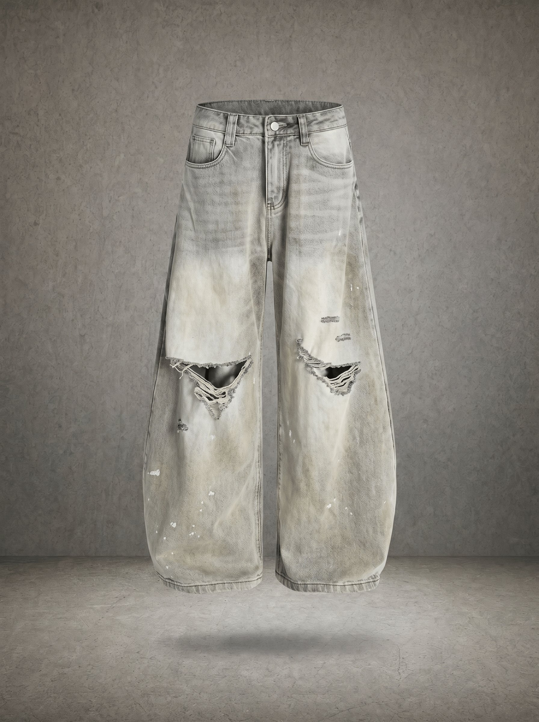 DIRT WASH DESTROY BALLOON DENIM