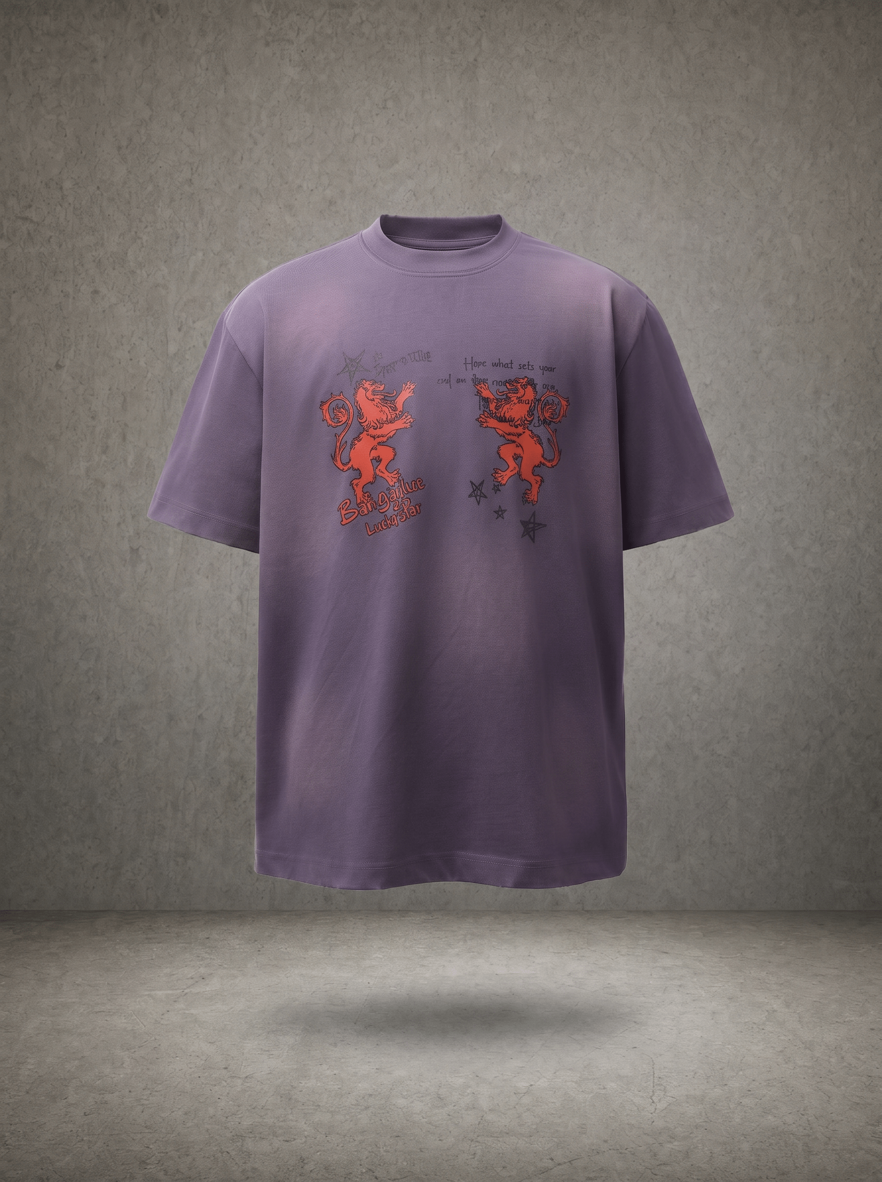 HERALDIC LION PRINT T-SHIRT