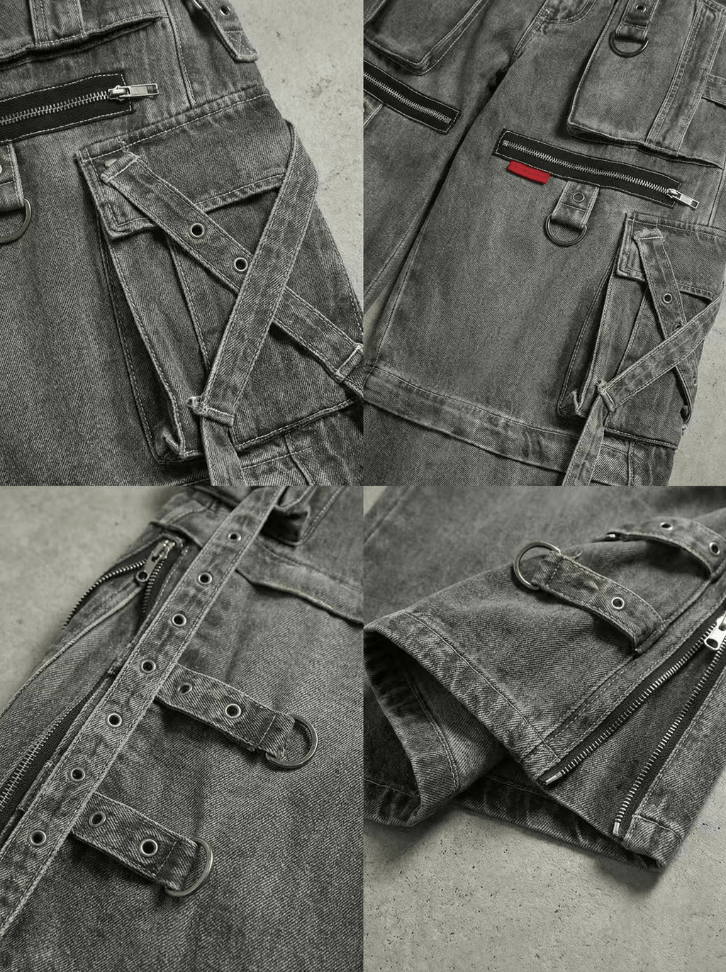 MULTI POCKET UTILITY CARGO JEANS